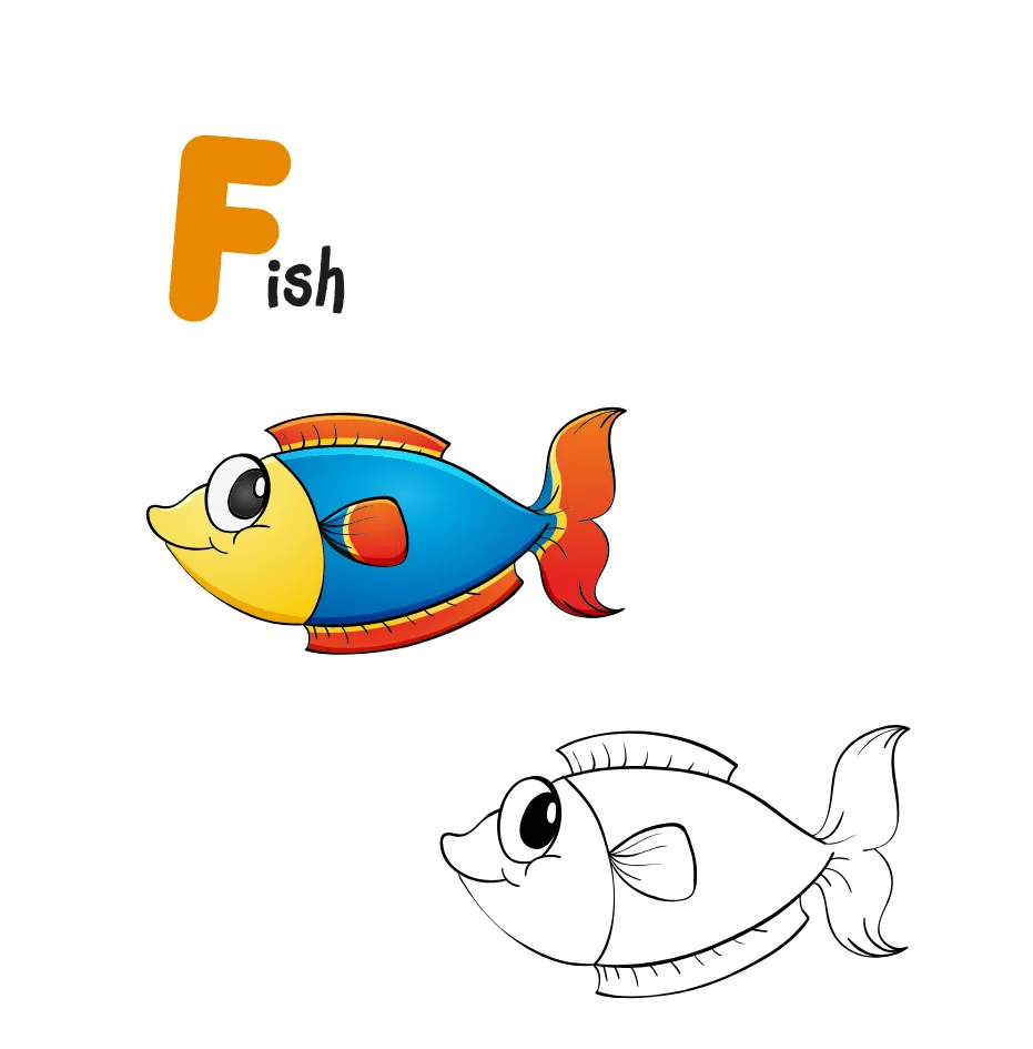 Alphabet Letter F Coloring Page coloring page