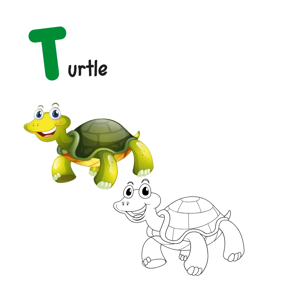 Alphabet Letter T Coloring Page coloring page