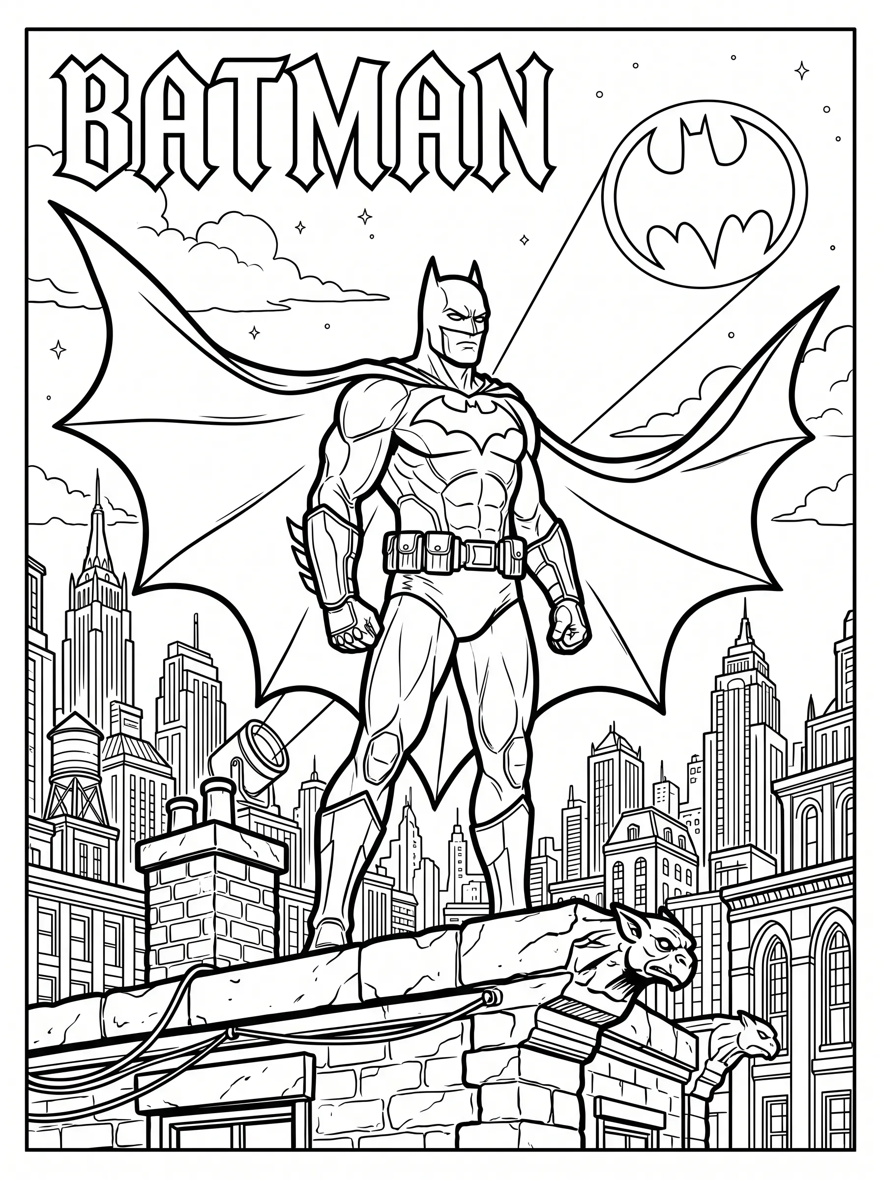 Batman Coloring Page coloring page