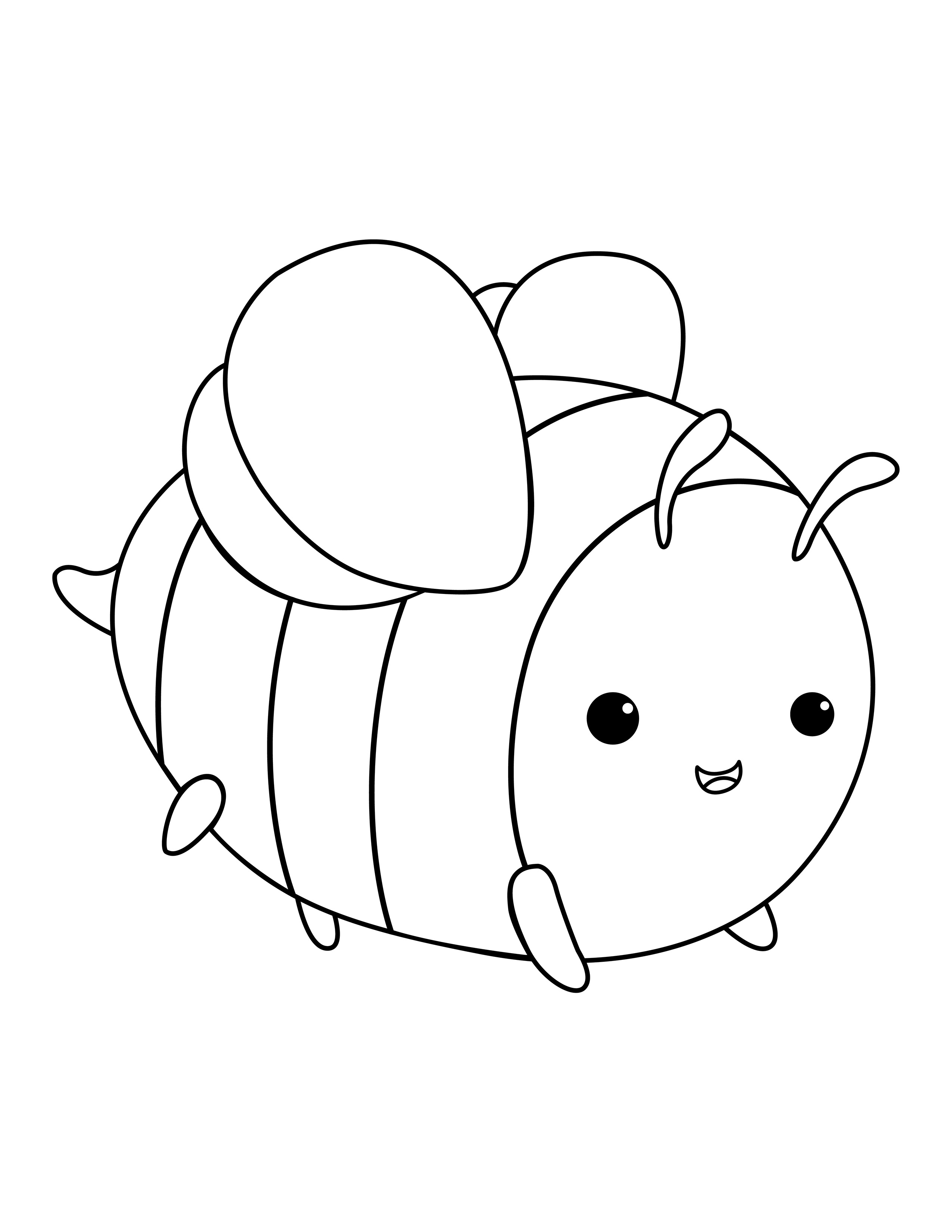Bee coloring page