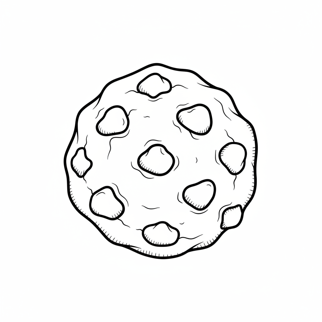 Chocolate Cookie coloring page