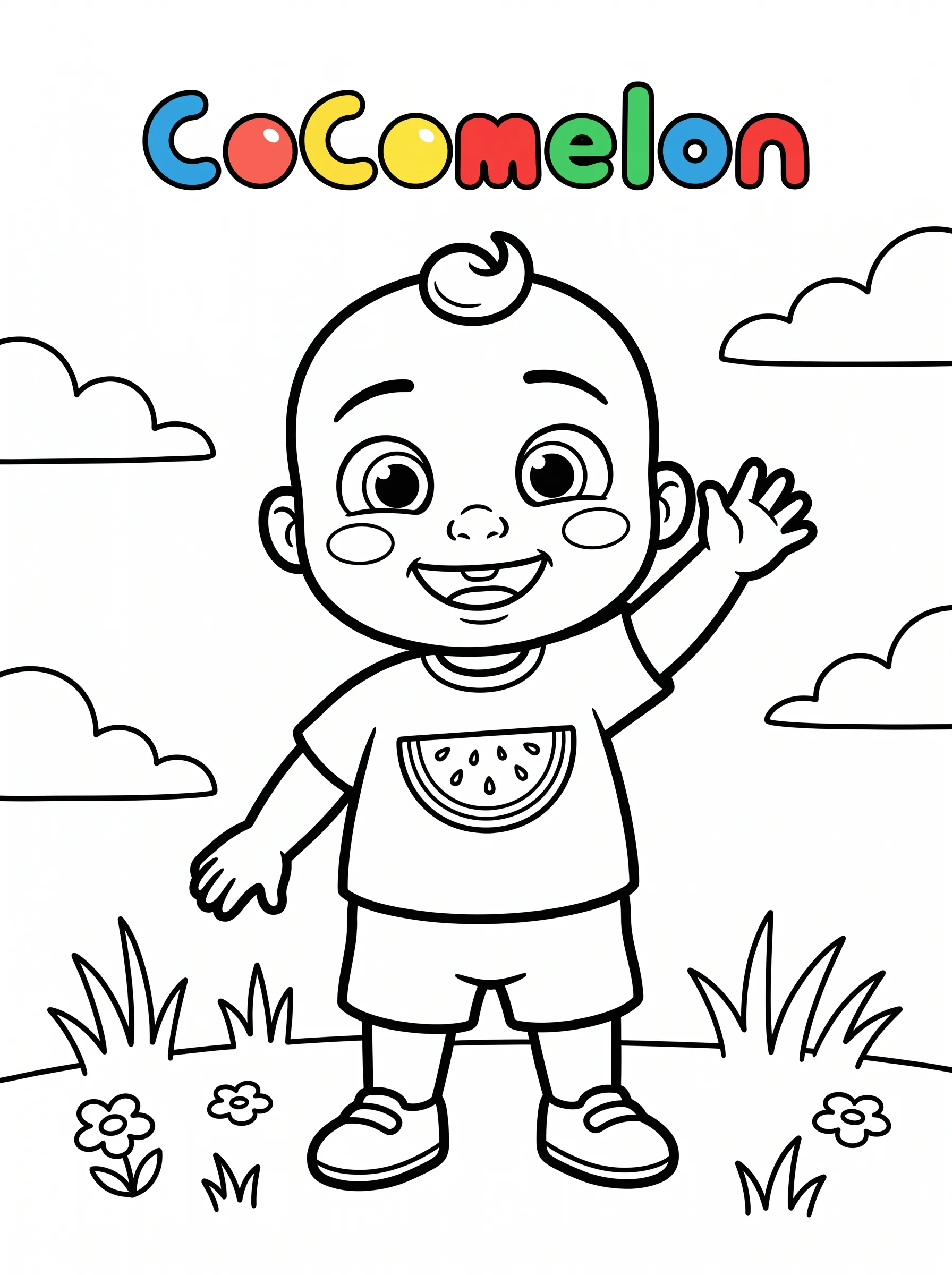 Cocomelon Coloring Page coloring page