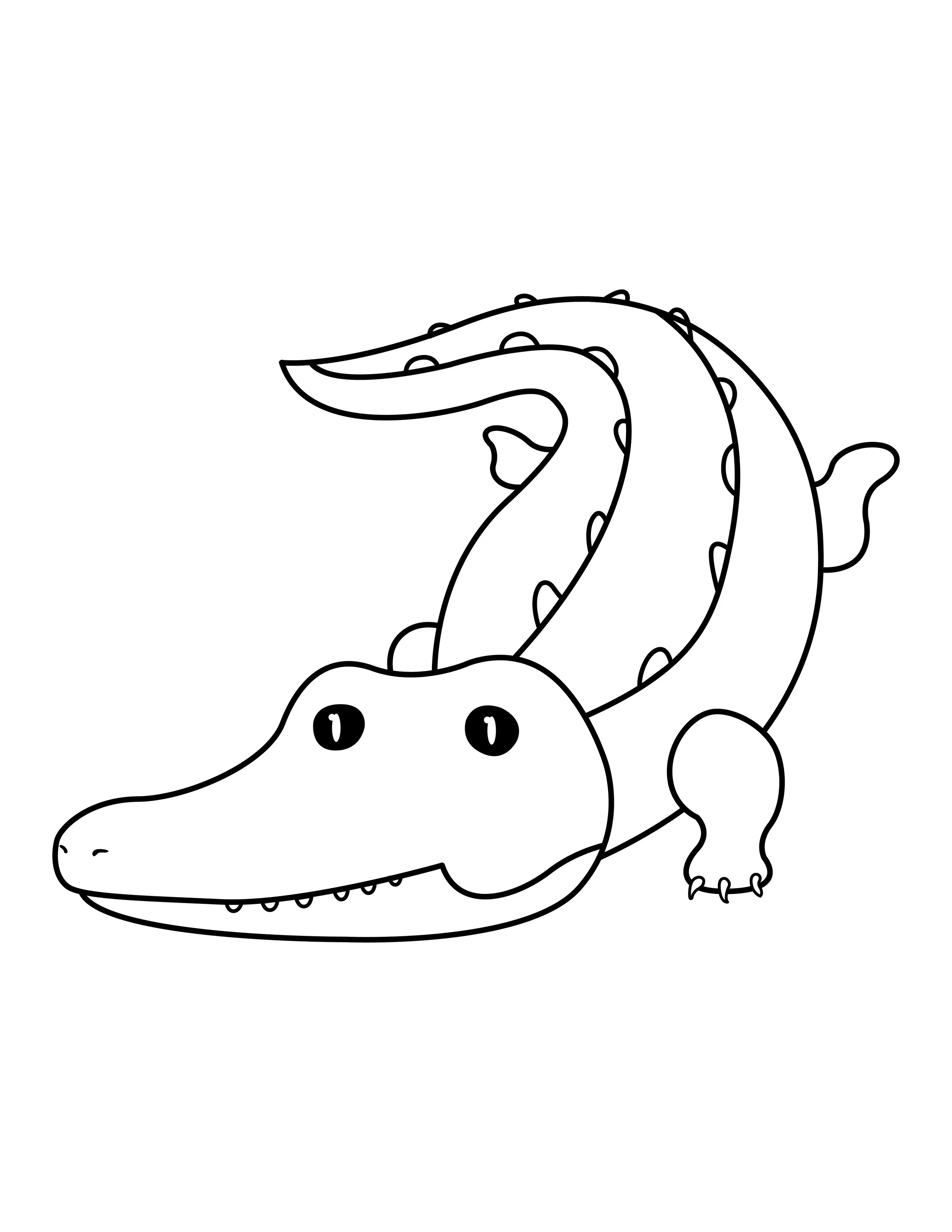 Crocodile printable