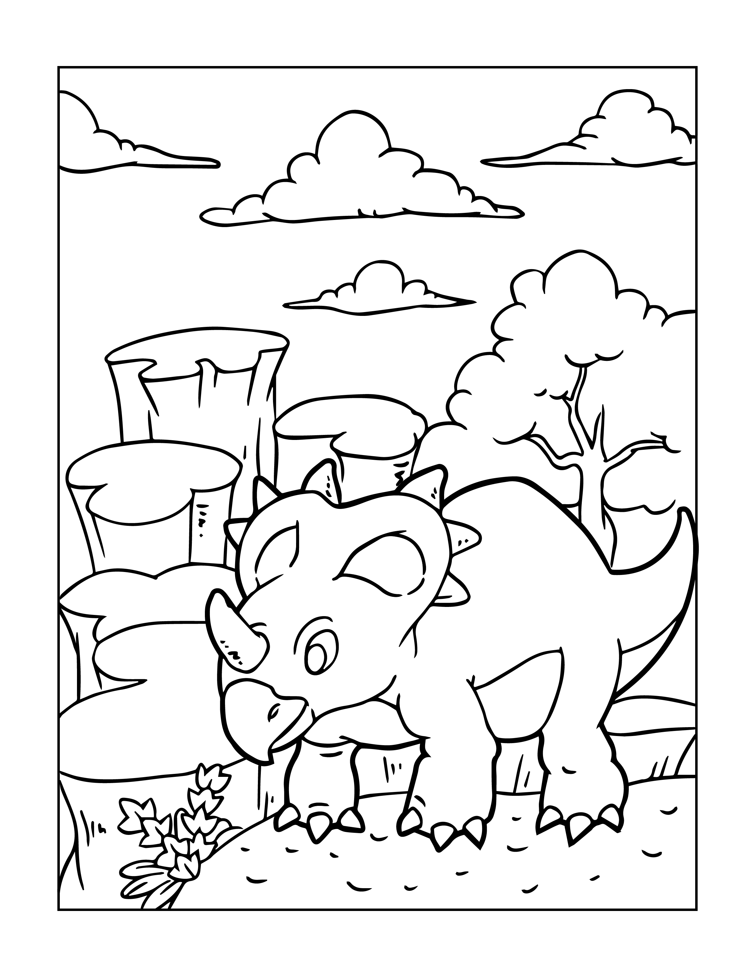Brachiosaurus coloring page