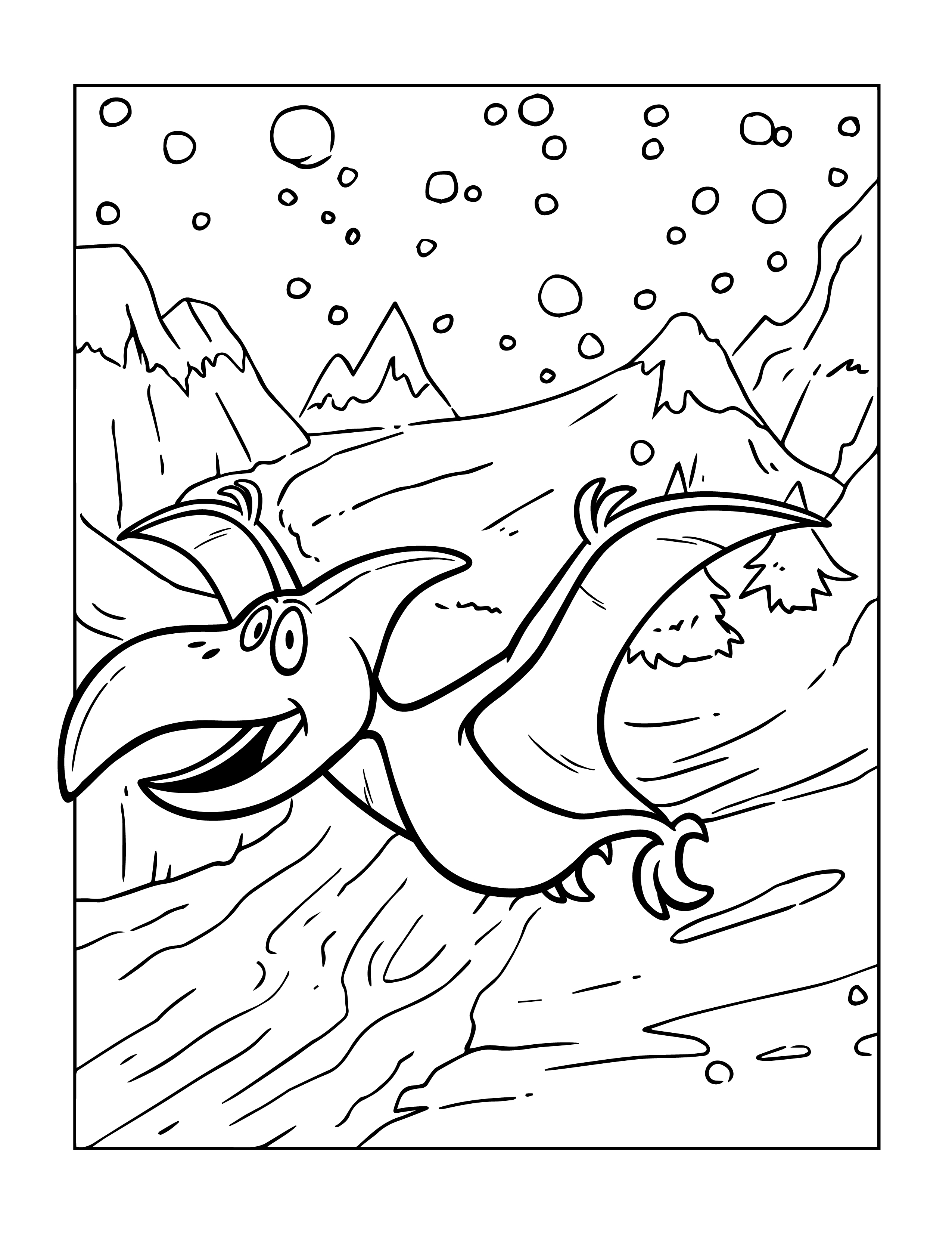 Pterodactyl coloring page