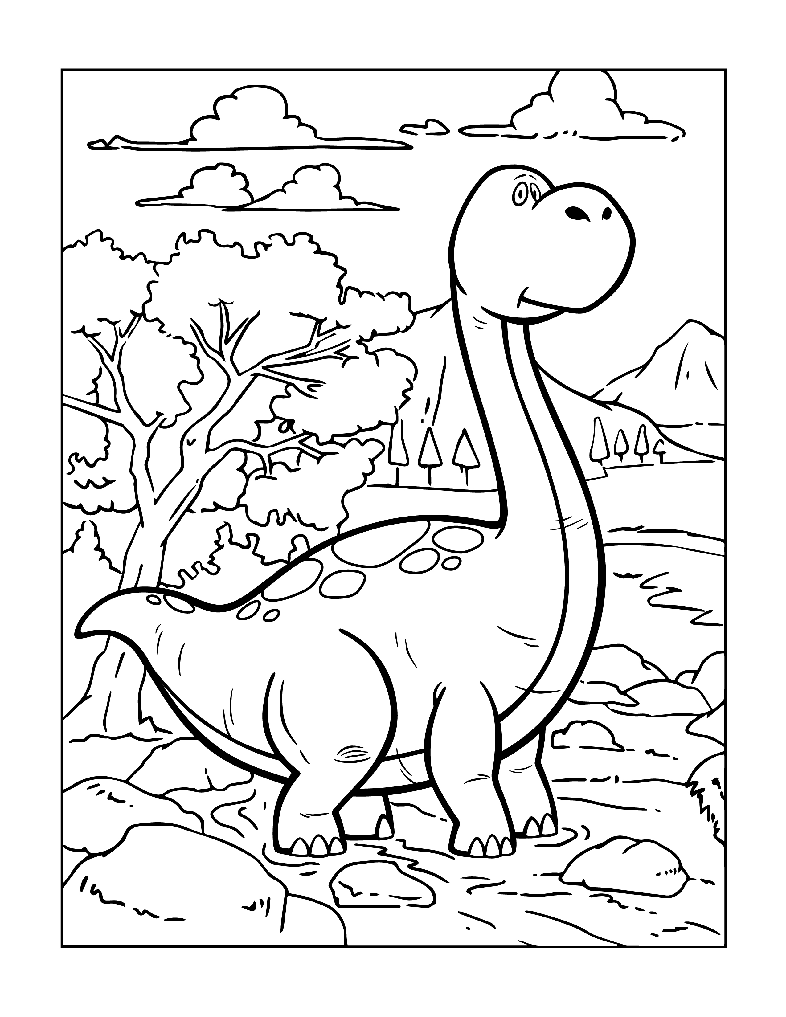 Spinosaurus coloring page