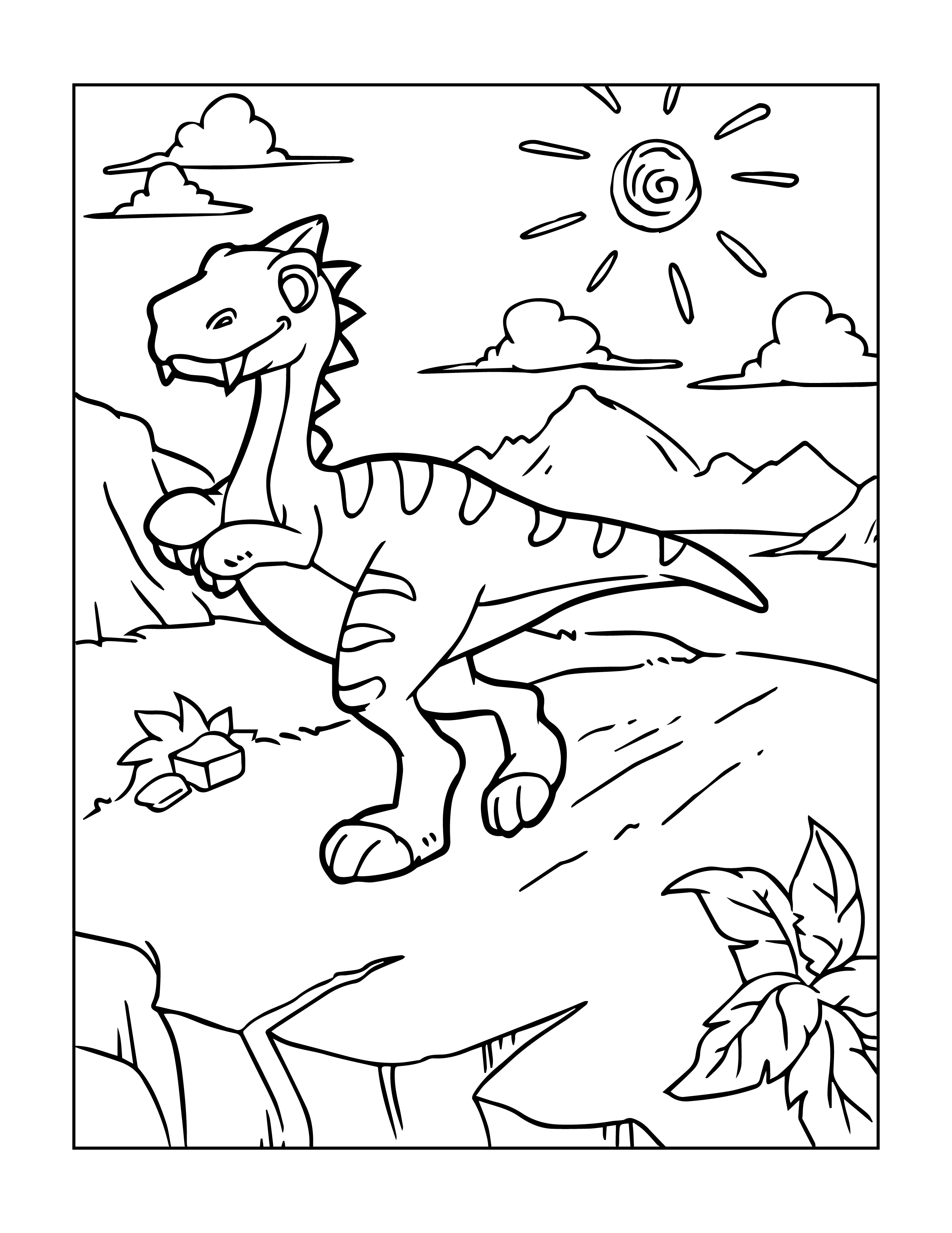 Stegosaurus coloring page