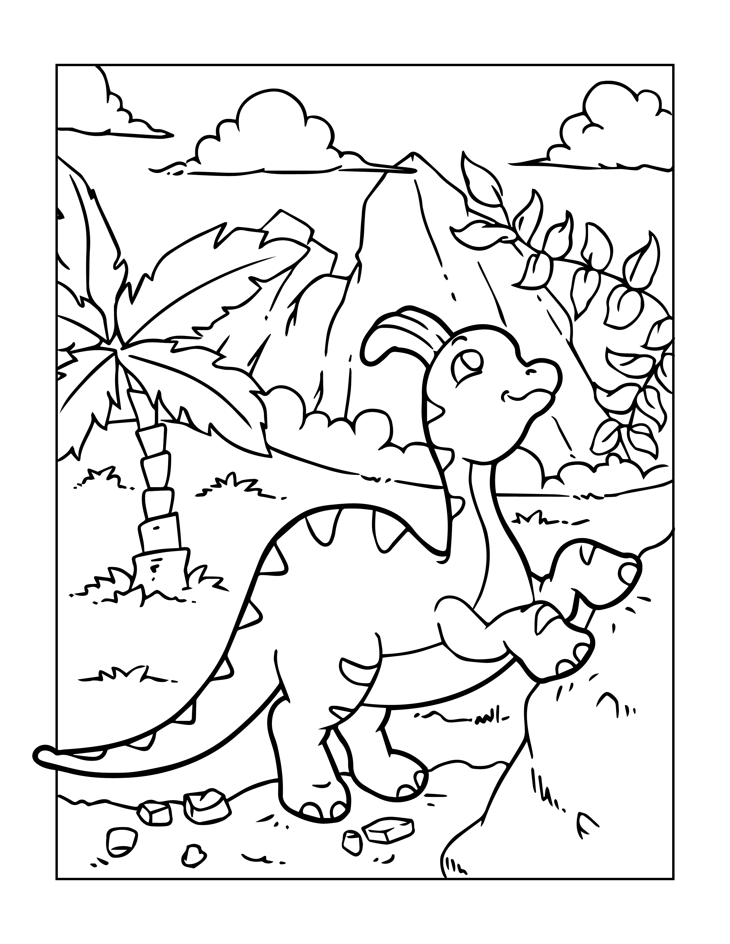 T-Rex coloring page