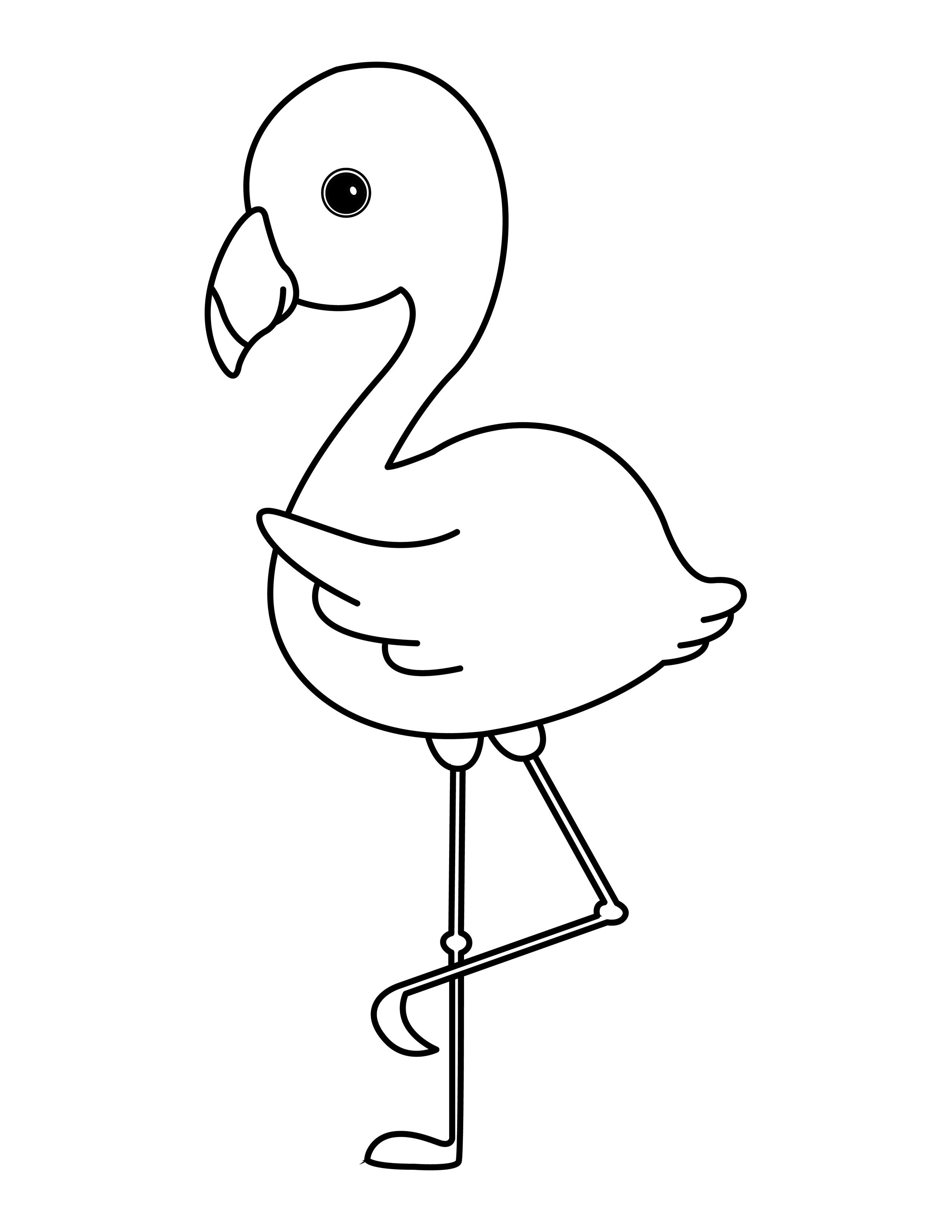 Flamingo coloring page
