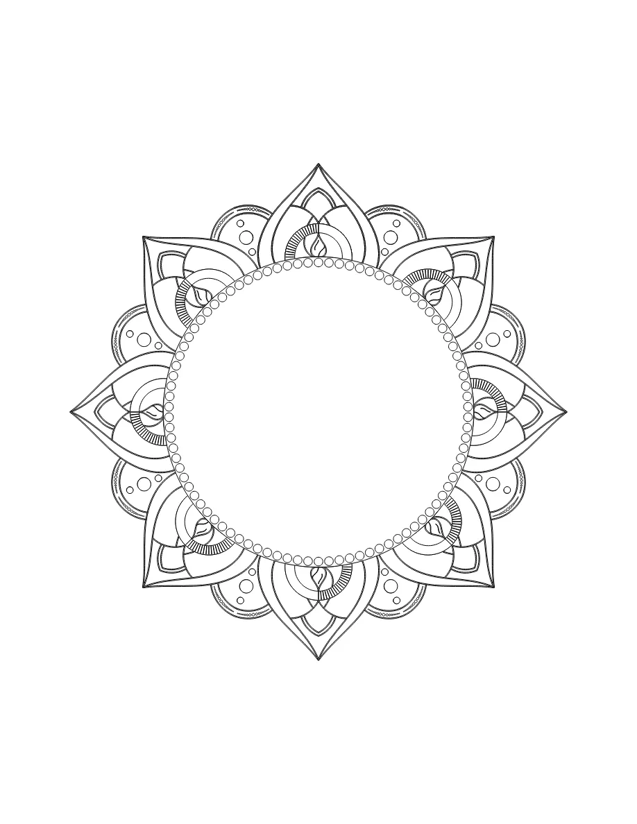 Flower Mandala Page 23 coloring page