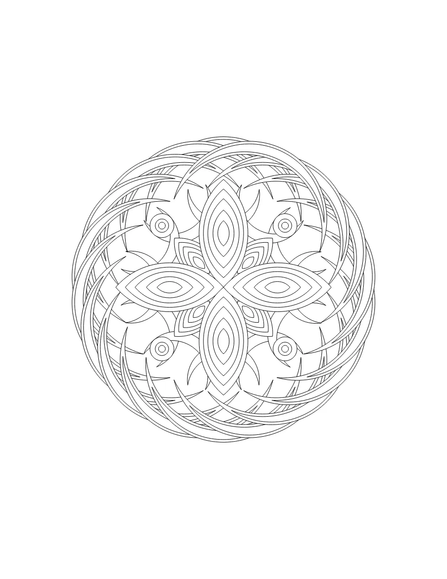 Flower Mandala Page 30 coloring page
