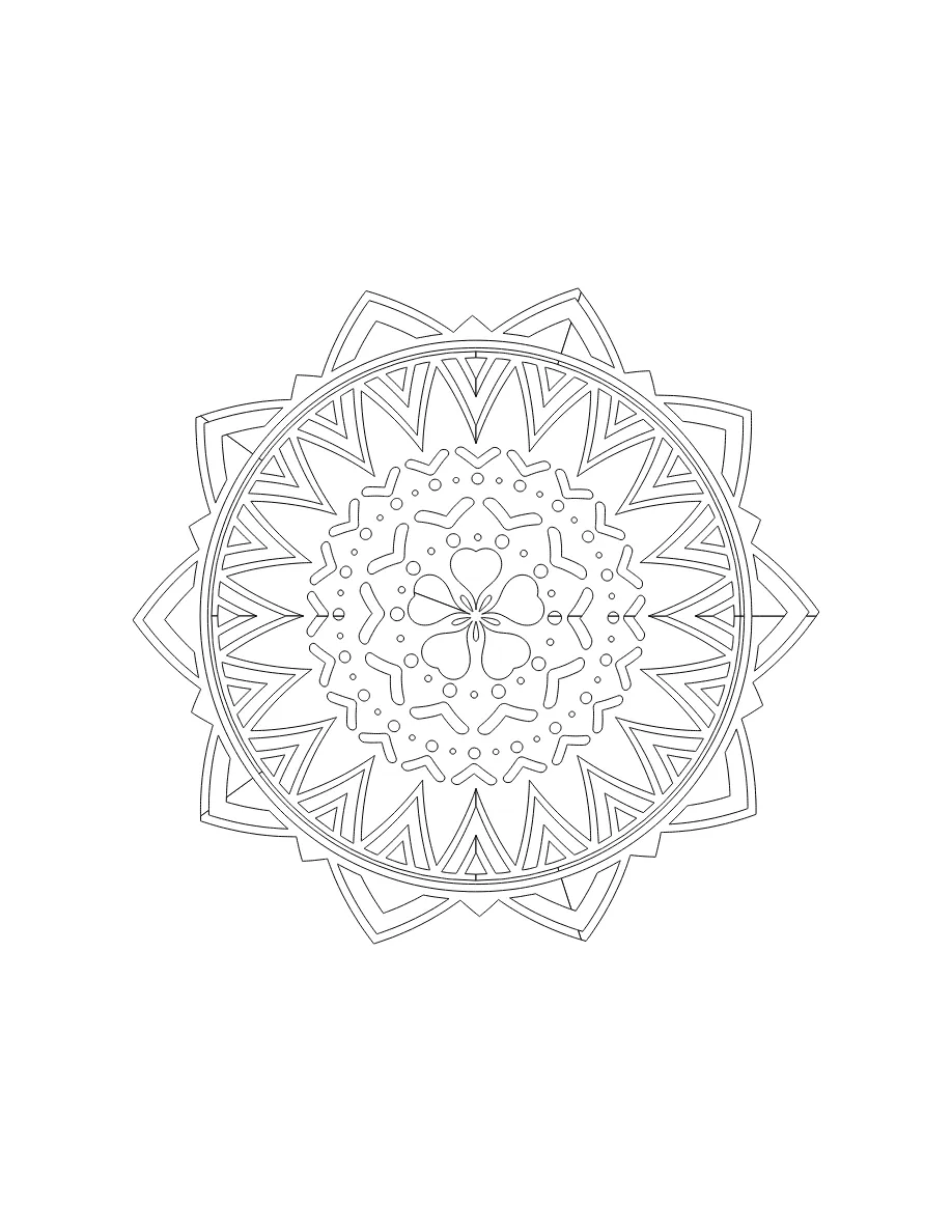 Flower Mandala Page 80 coloring page