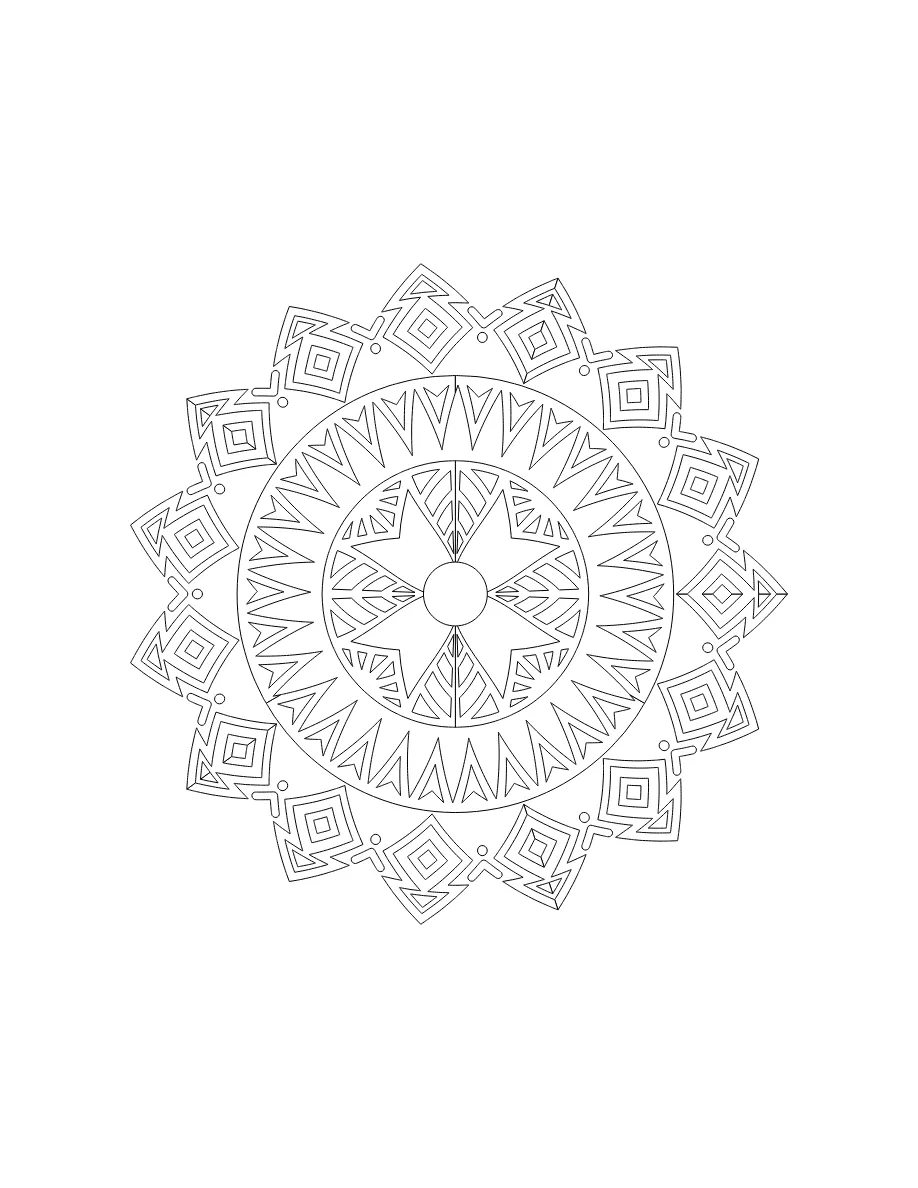 Flower Mandala Page 89 coloring page