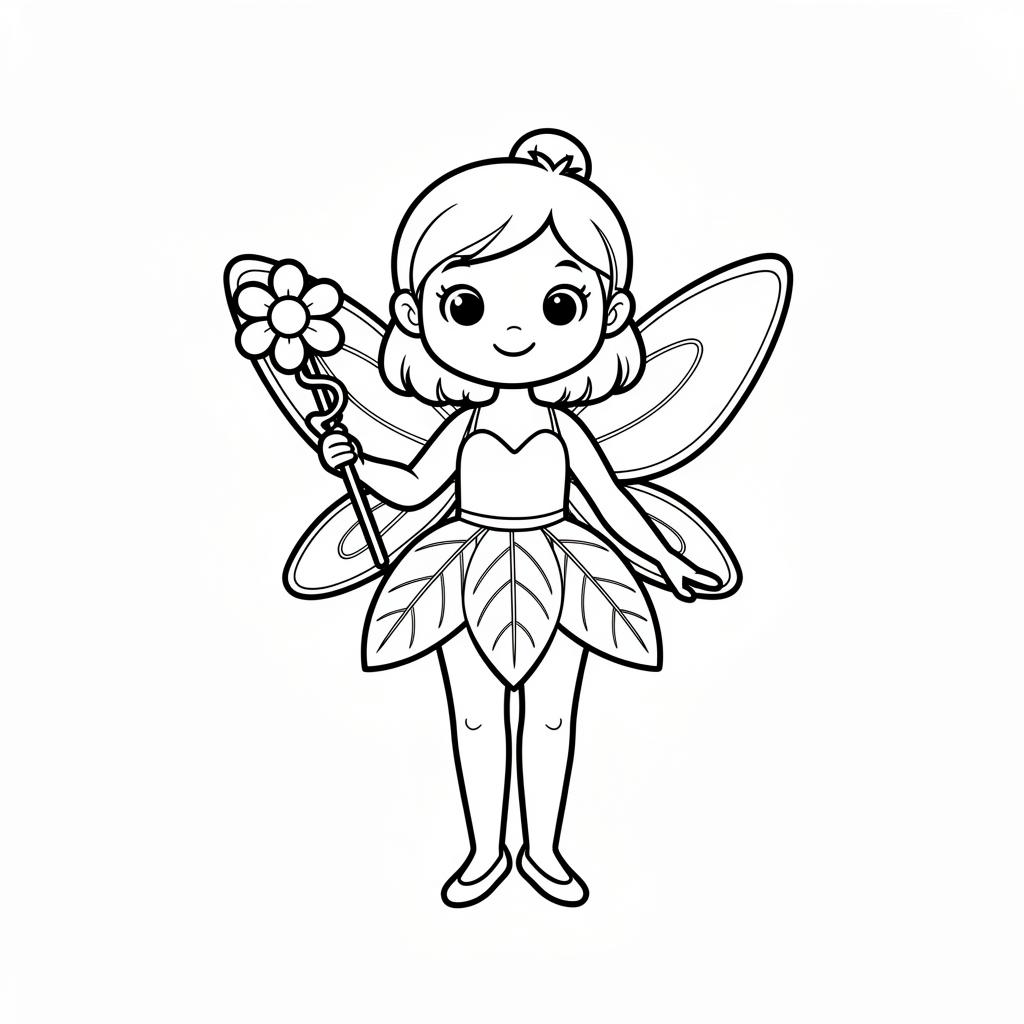 Forest Fairy coloring page