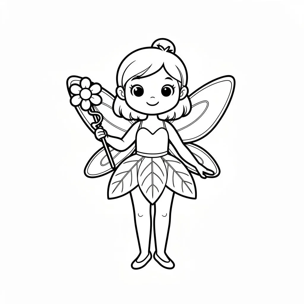 Forest Fairy coloring page