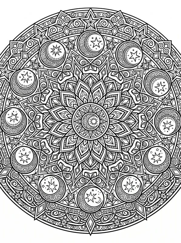 Geometric Mandala printable