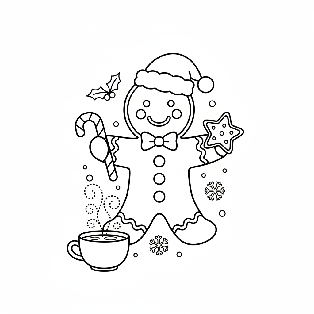 Gingerbread Man coloring page