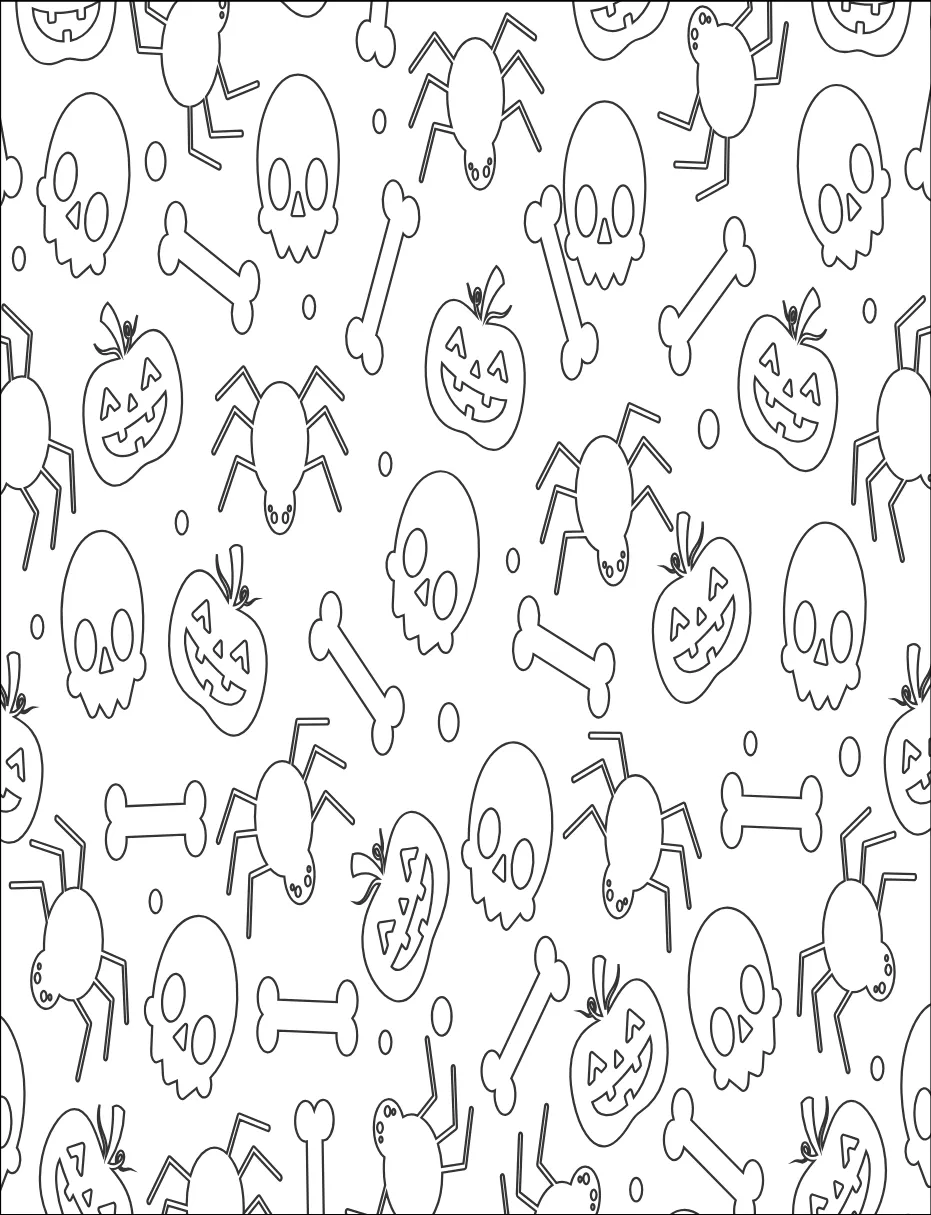 Halloween Page 1 coloring page