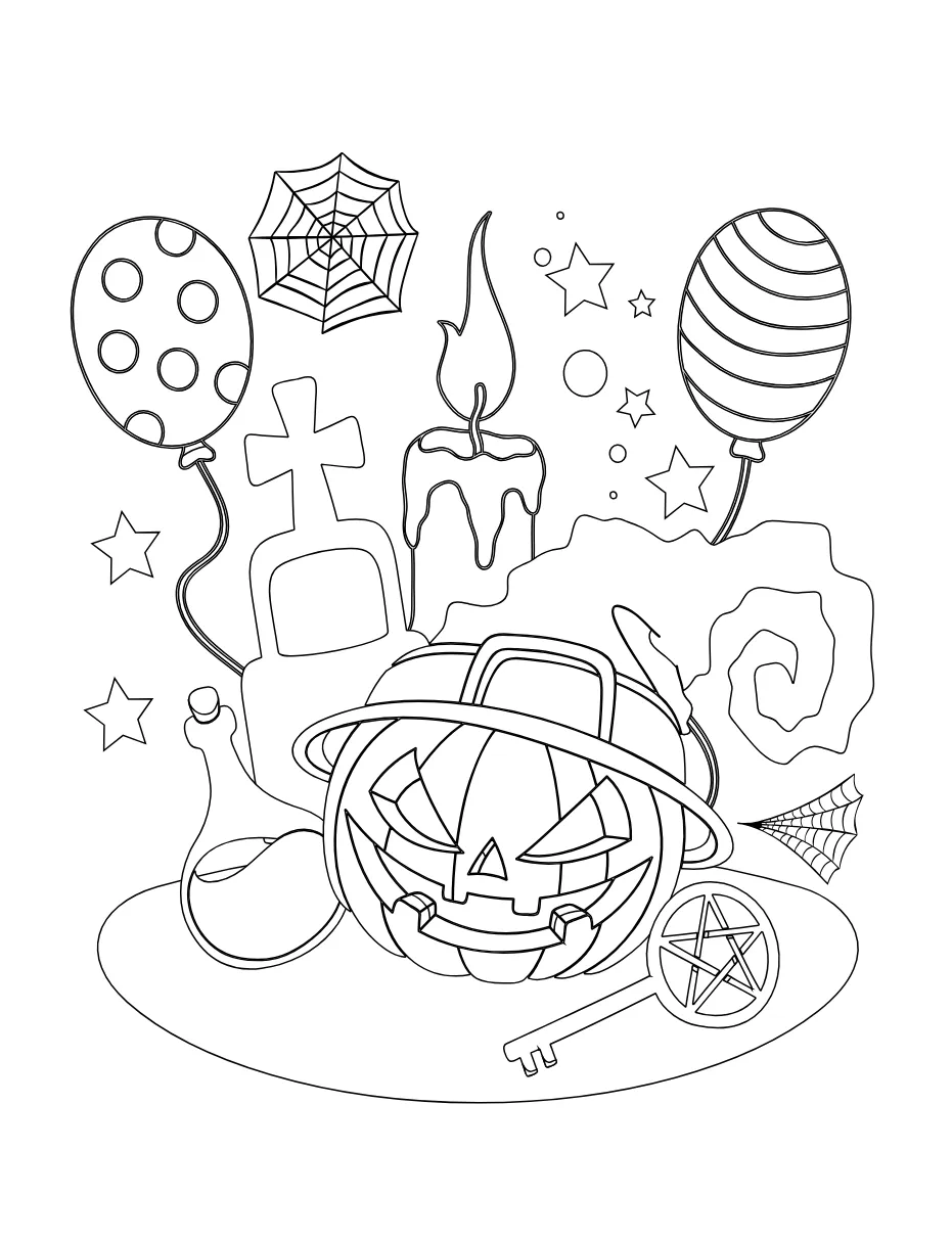 Halloween Page 4 coloring page