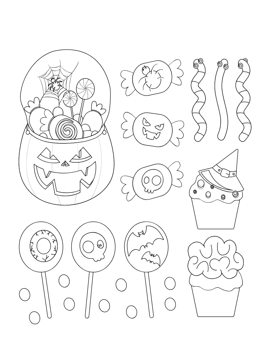 Halloween Page 8 coloring page