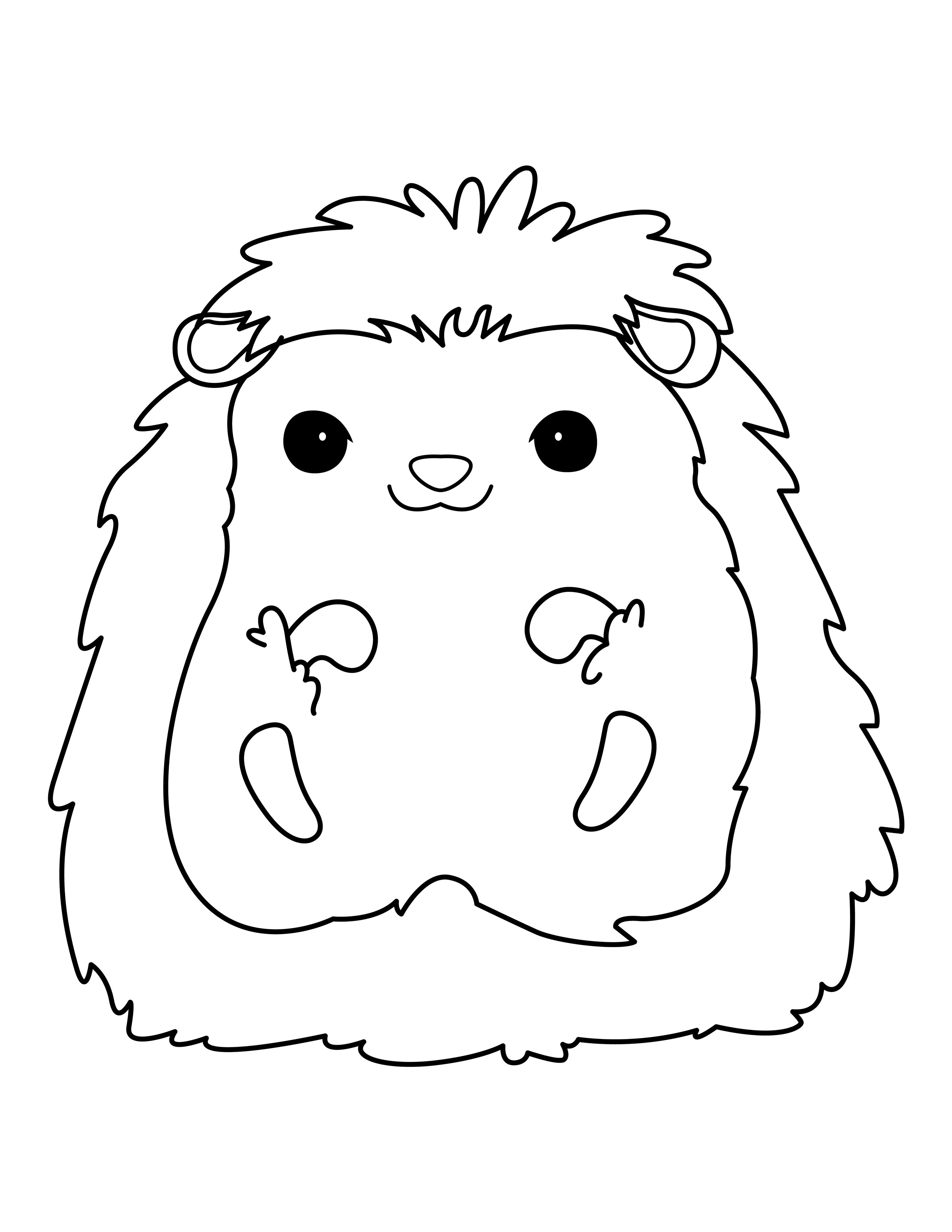 Hedgehog coloring page