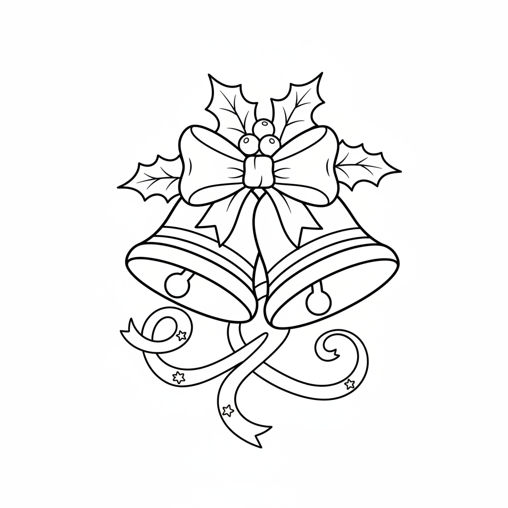 Holiday Bells coloring page