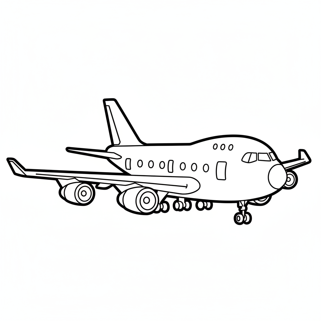 Jumbo Jet coloring page