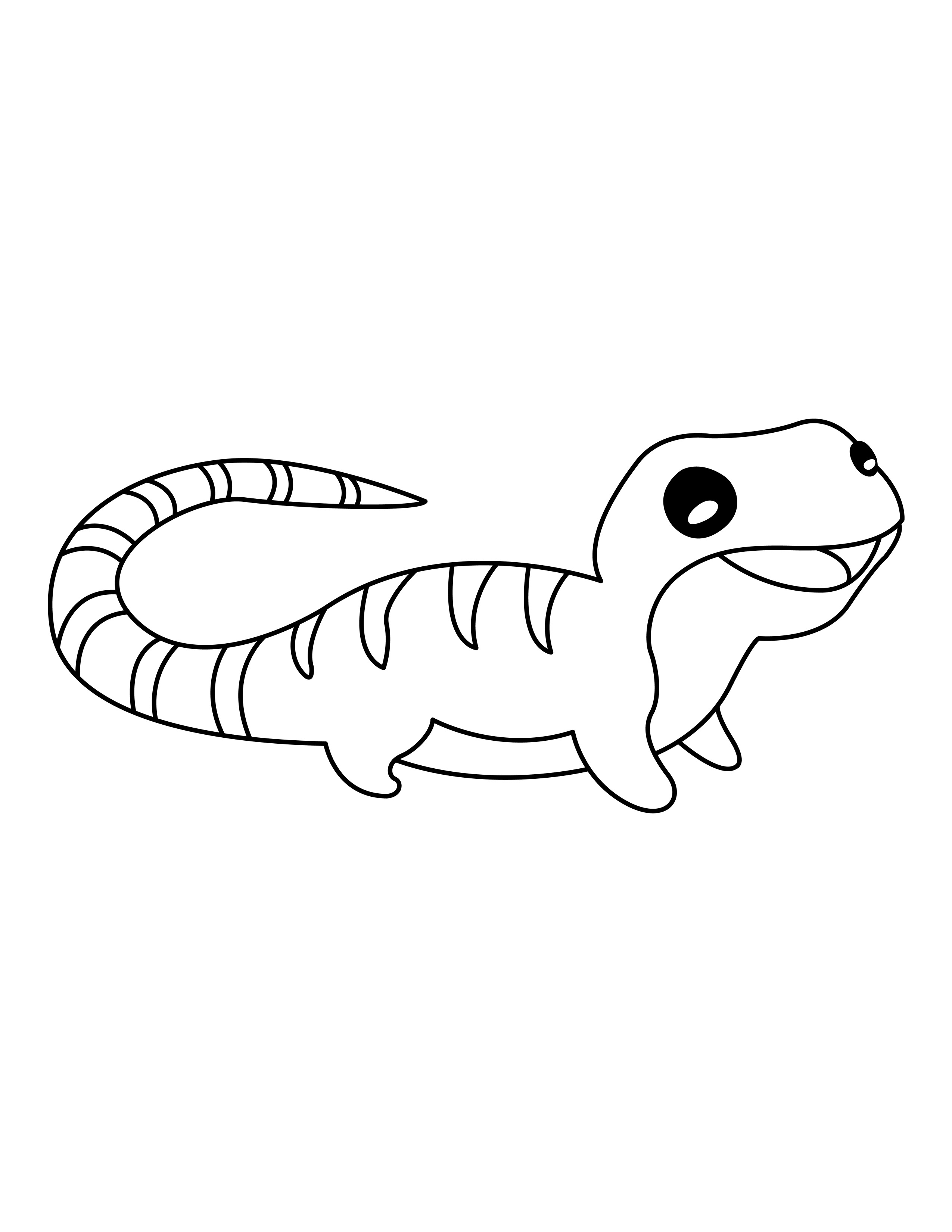 Lizard coloring page