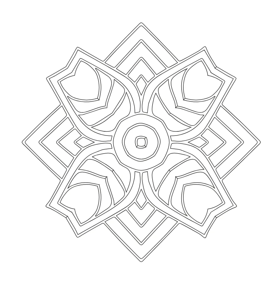Mandala Coloring Page 1 coloring page