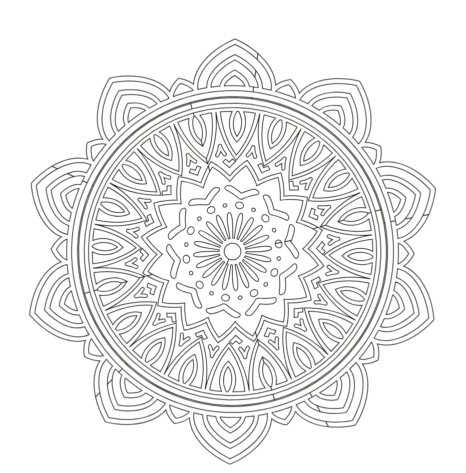Mandala Coloring Page 16 coloring page