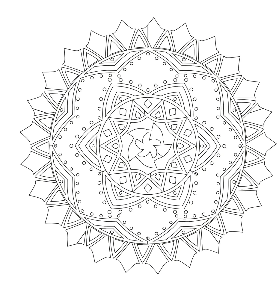 Mandala Coloring Page 18 coloring page
