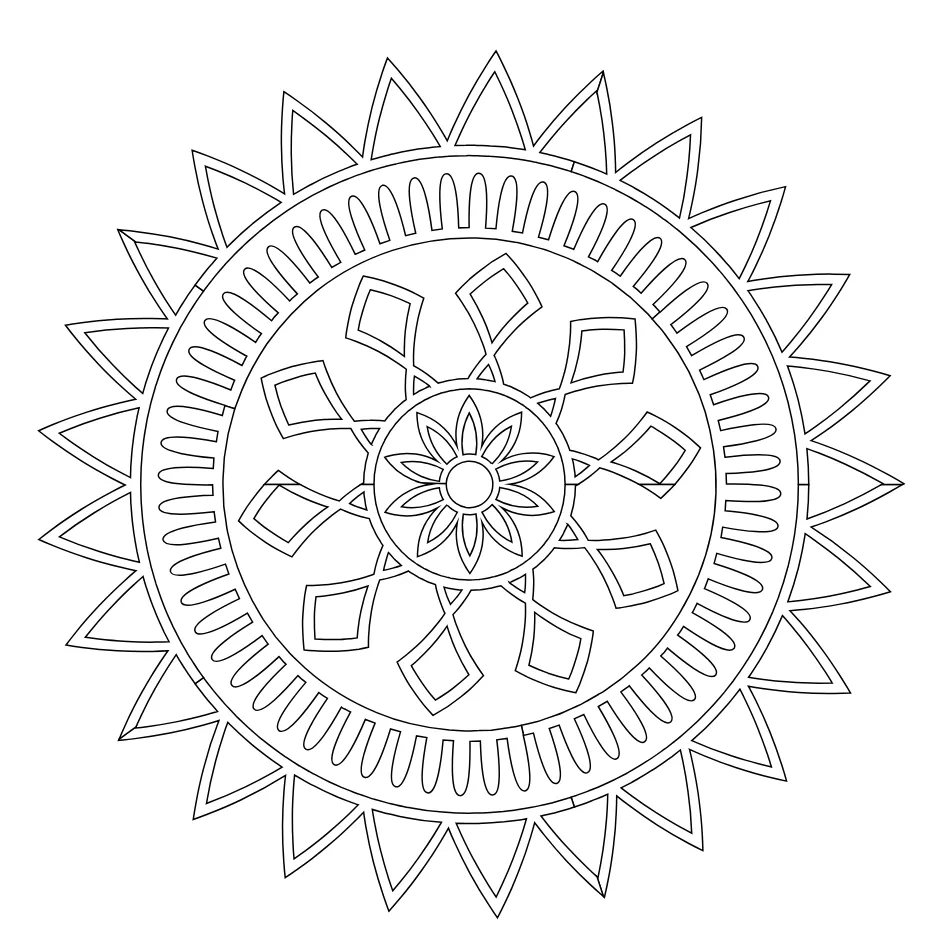 Mandala Coloring Page 8 coloring page