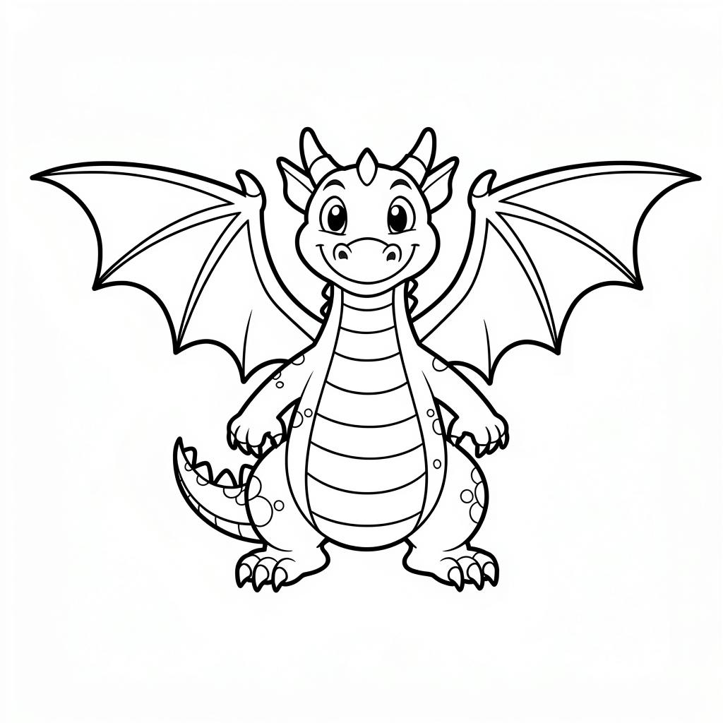 Mighty Dragon coloring page