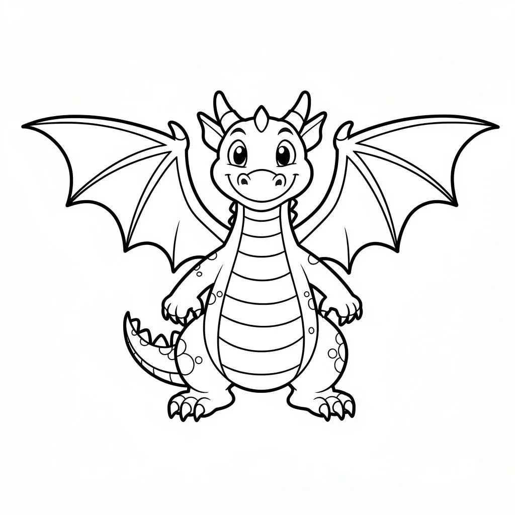 Mighty Dragon coloring page