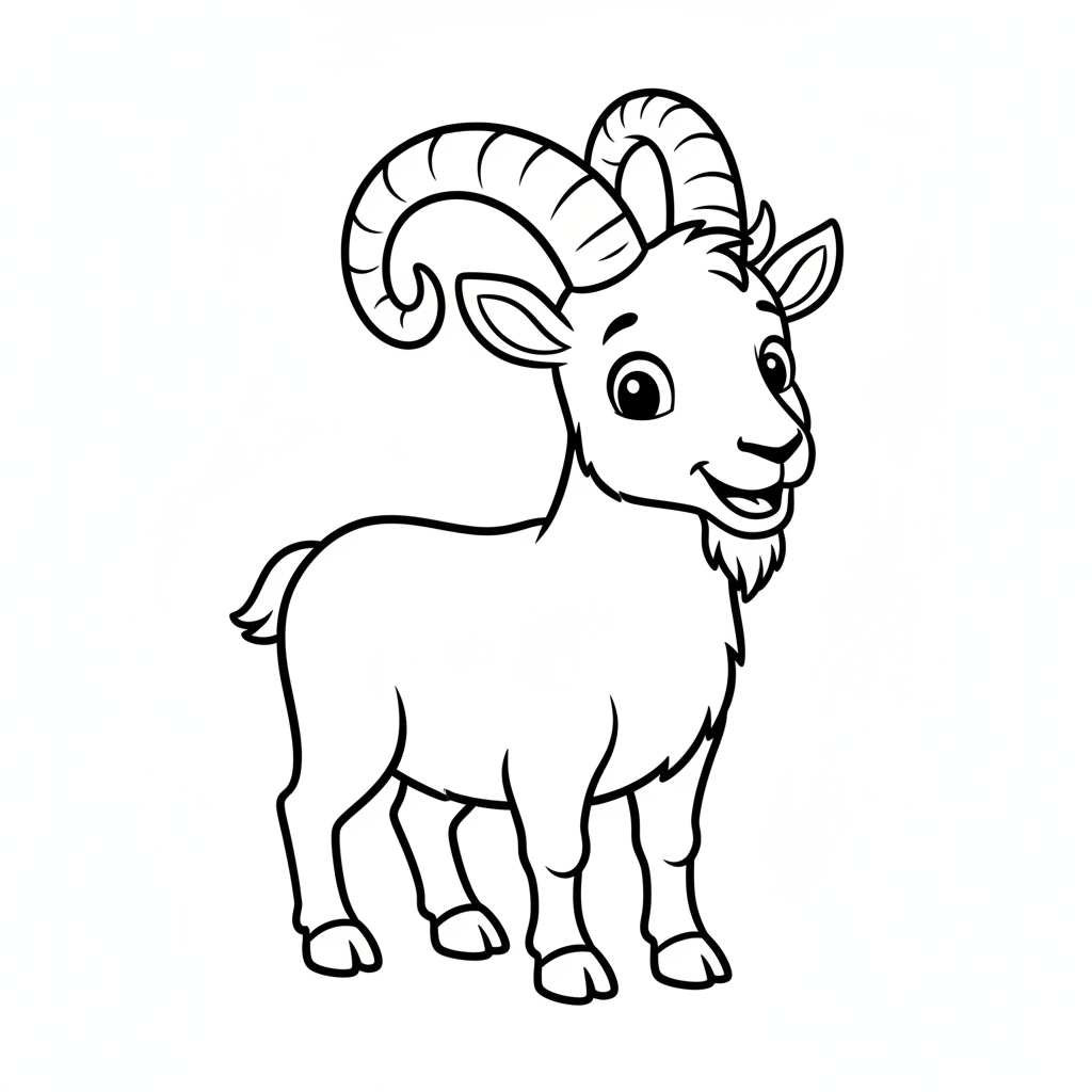 Mountain Goat coloring page
