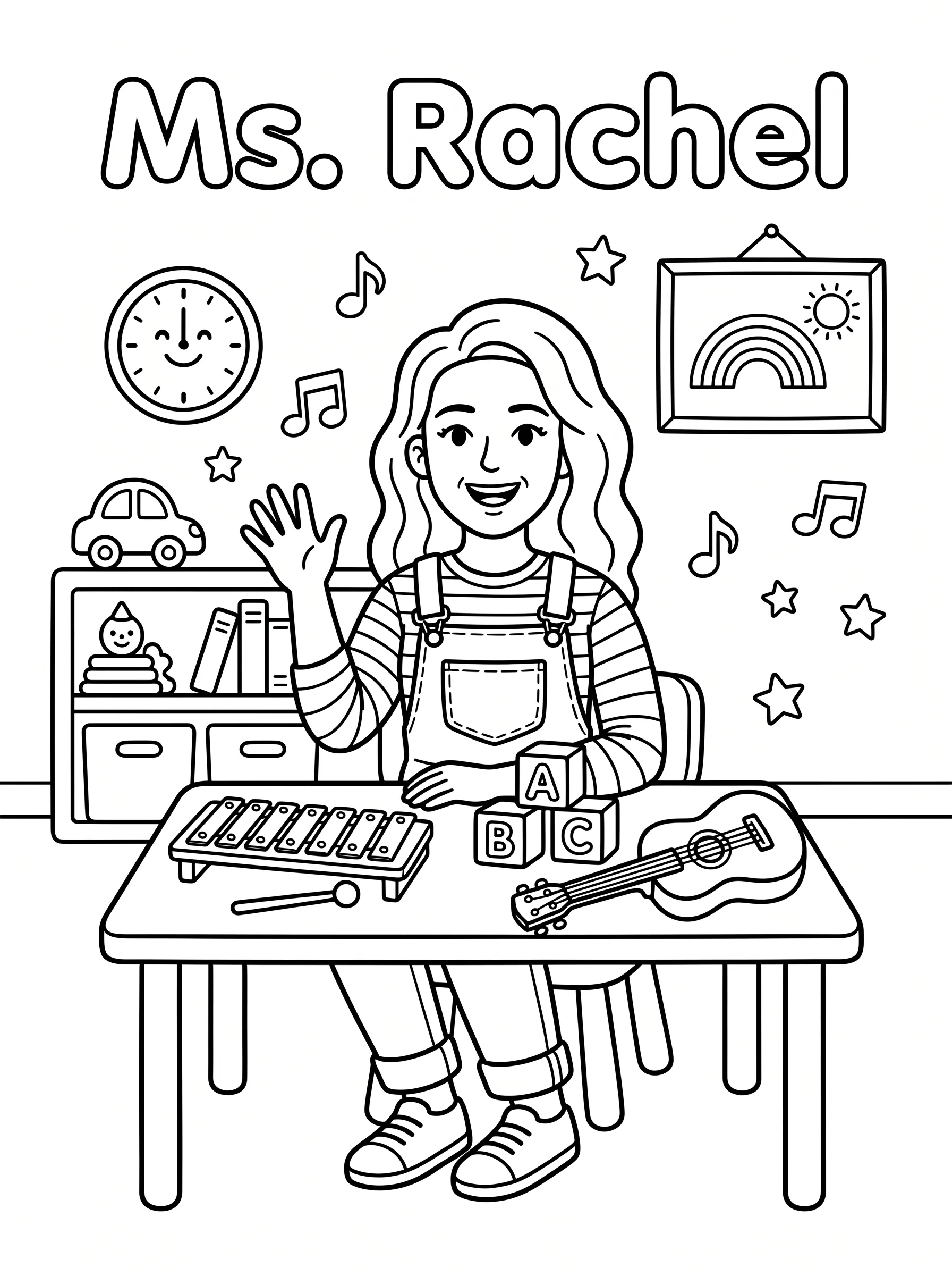 Ms. Rachel Coloring Page coloring page