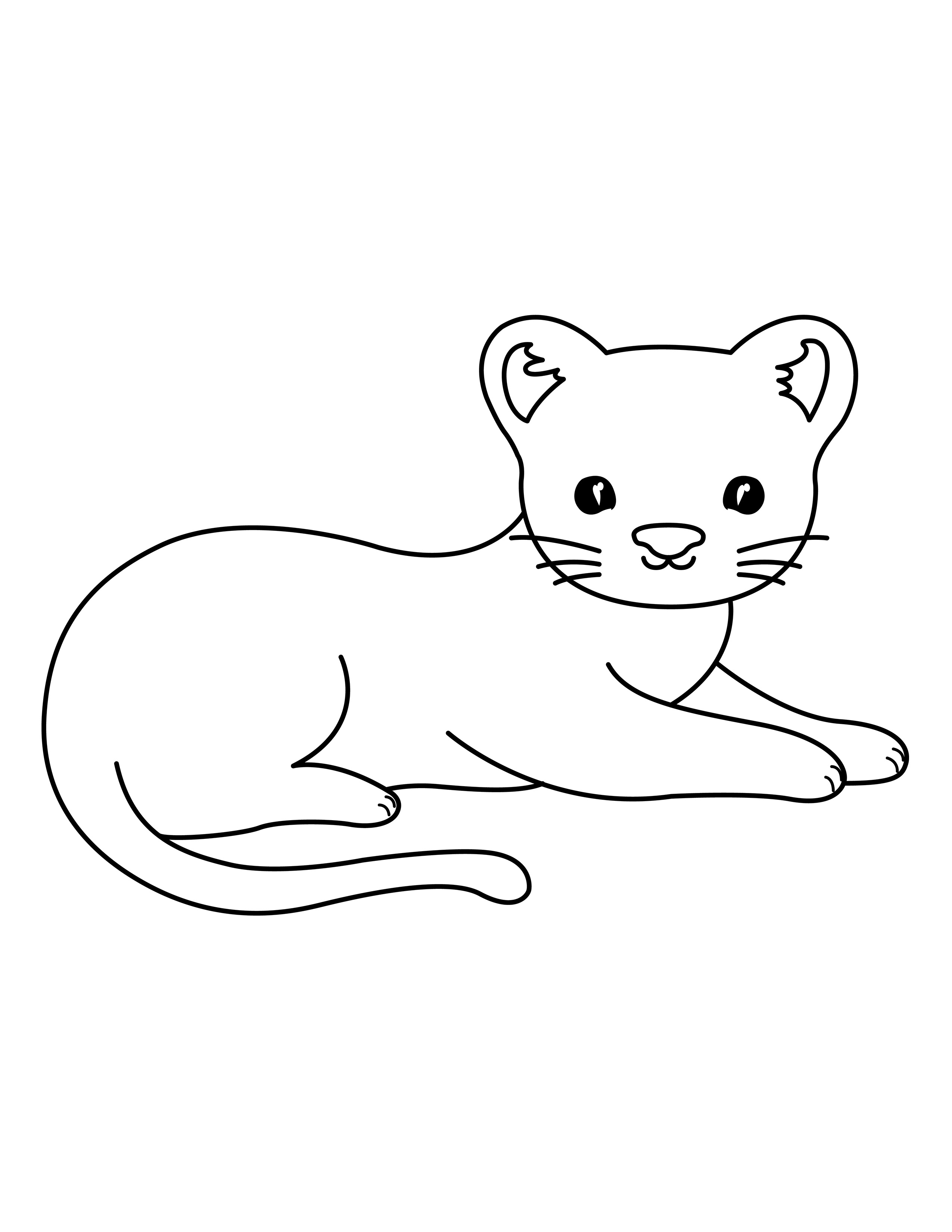 Panther coloring page