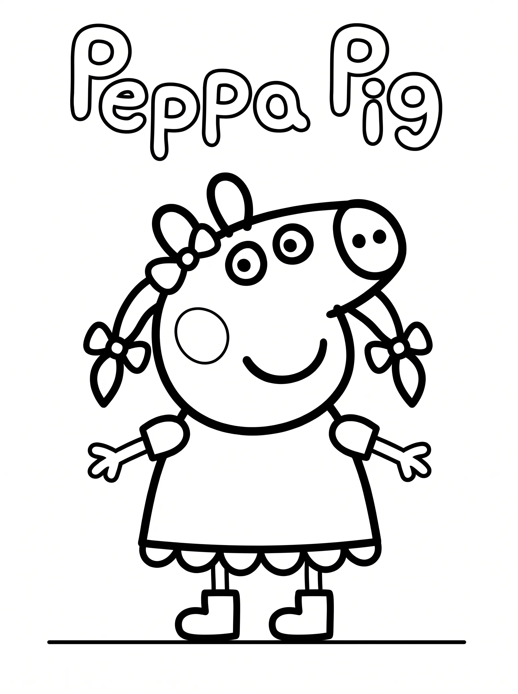 Peppa Pig Coloring Page coloring page