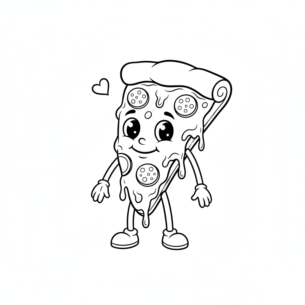 Pizza Slice coloring page