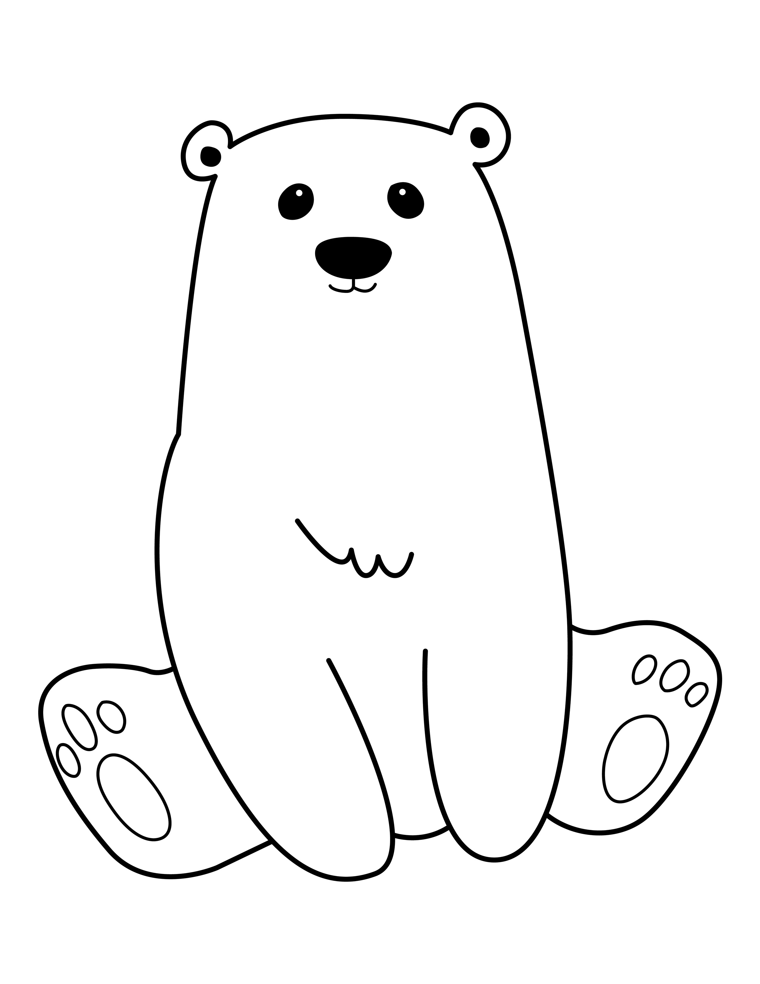 Polar Bear coloring page