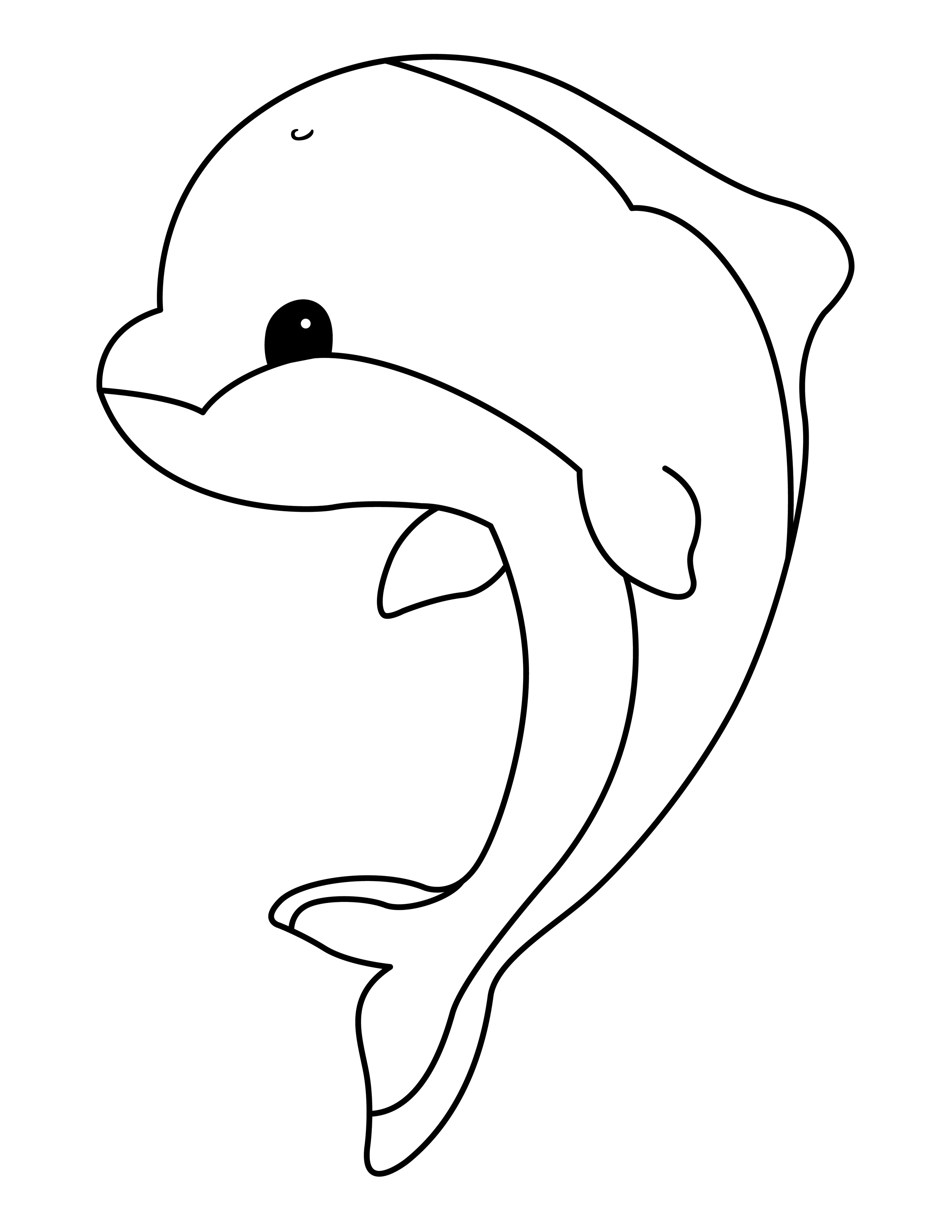 Dolphin coloring page