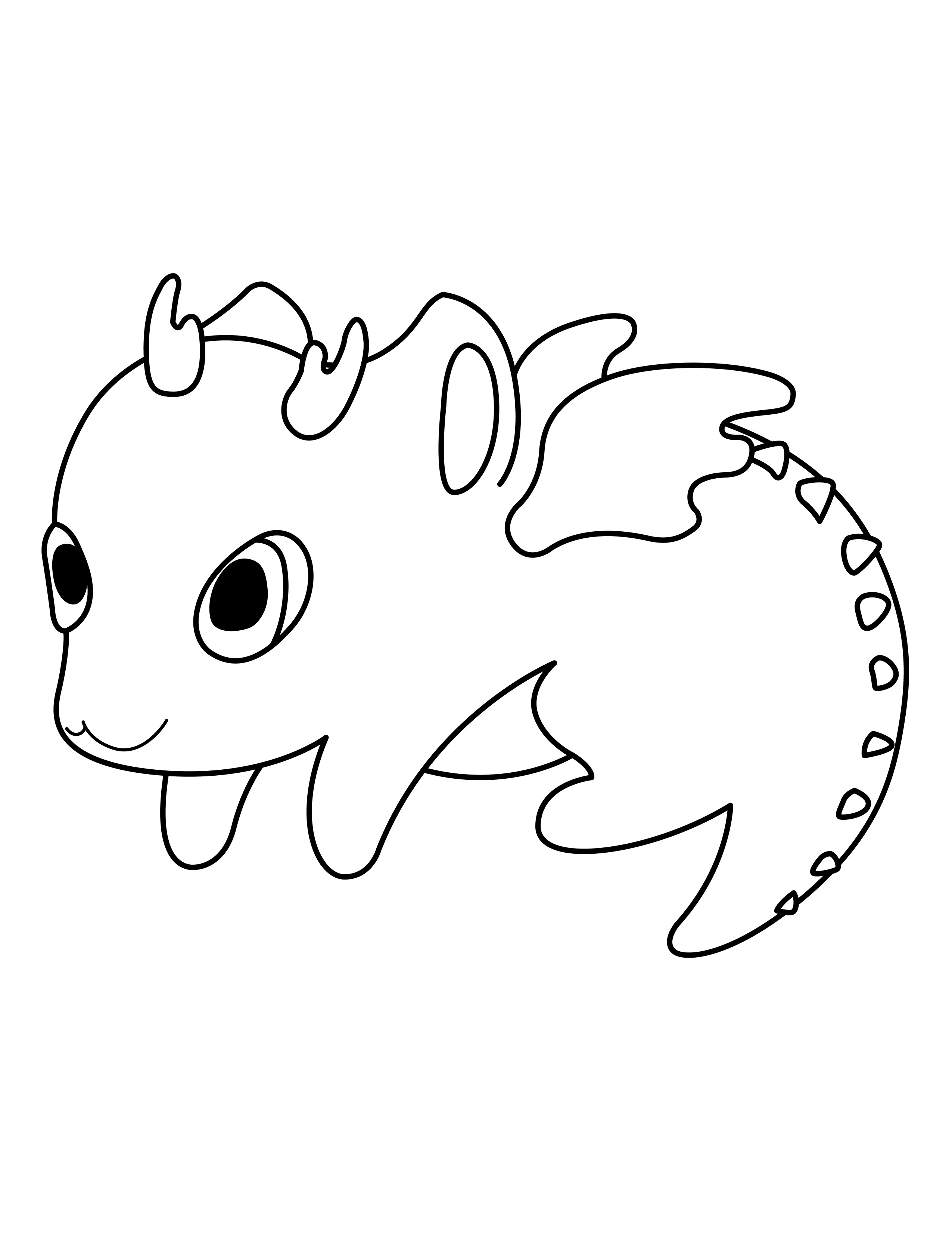 Dragon coloring page