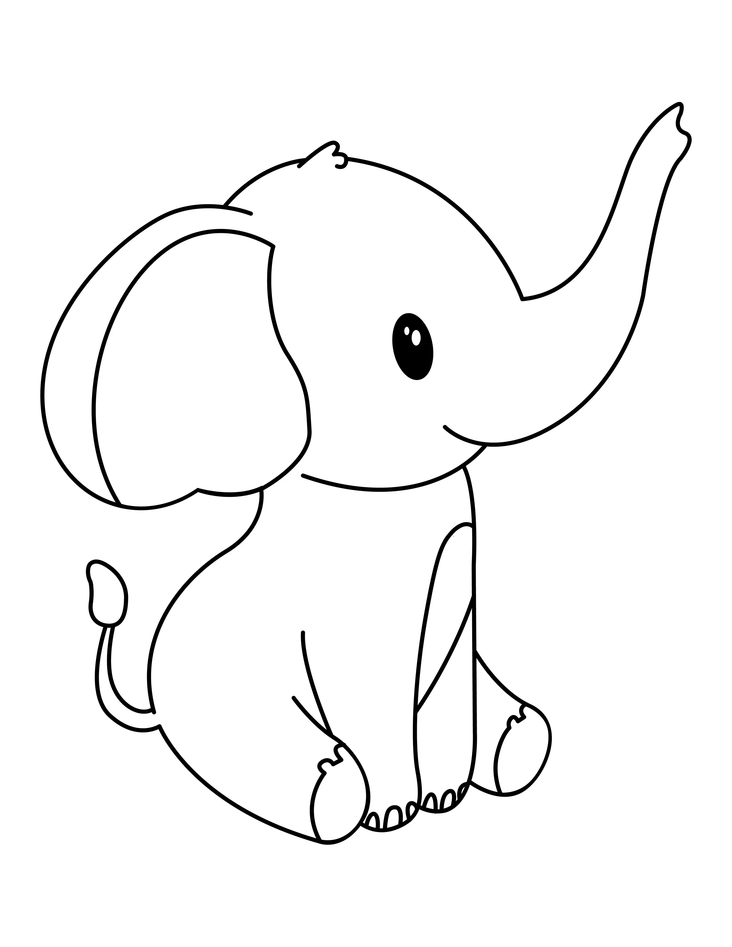 Elephant printable