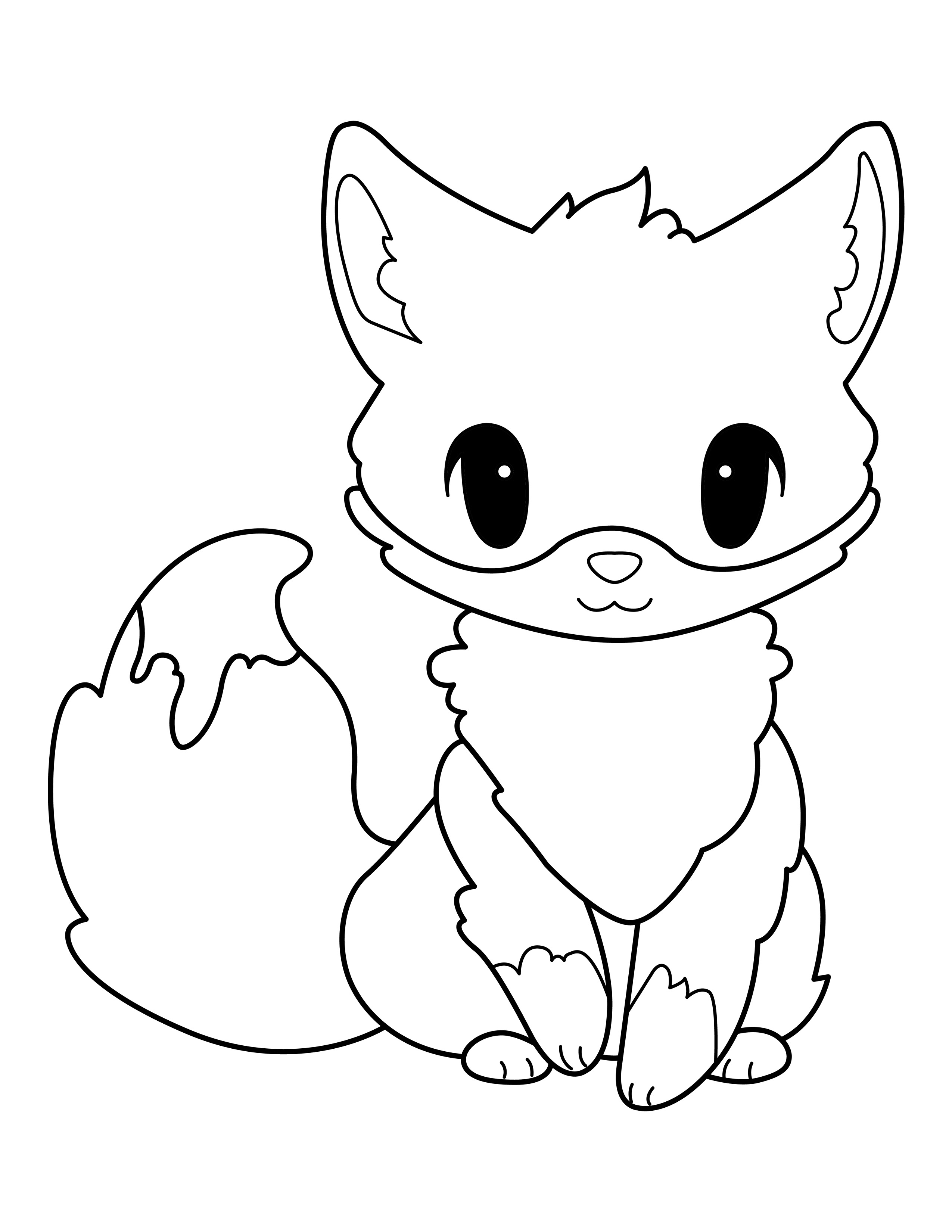Fox coloring page