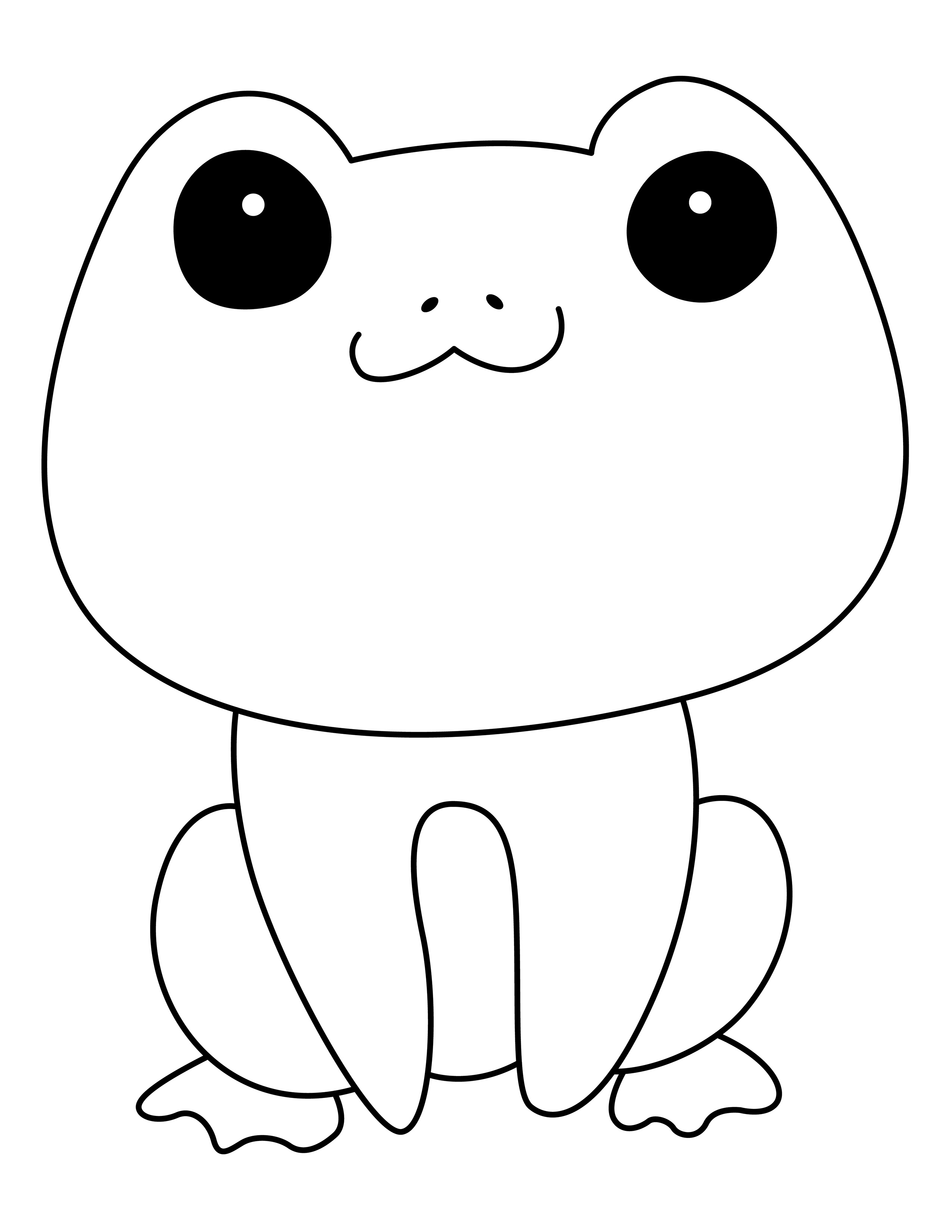 Frog coloring page