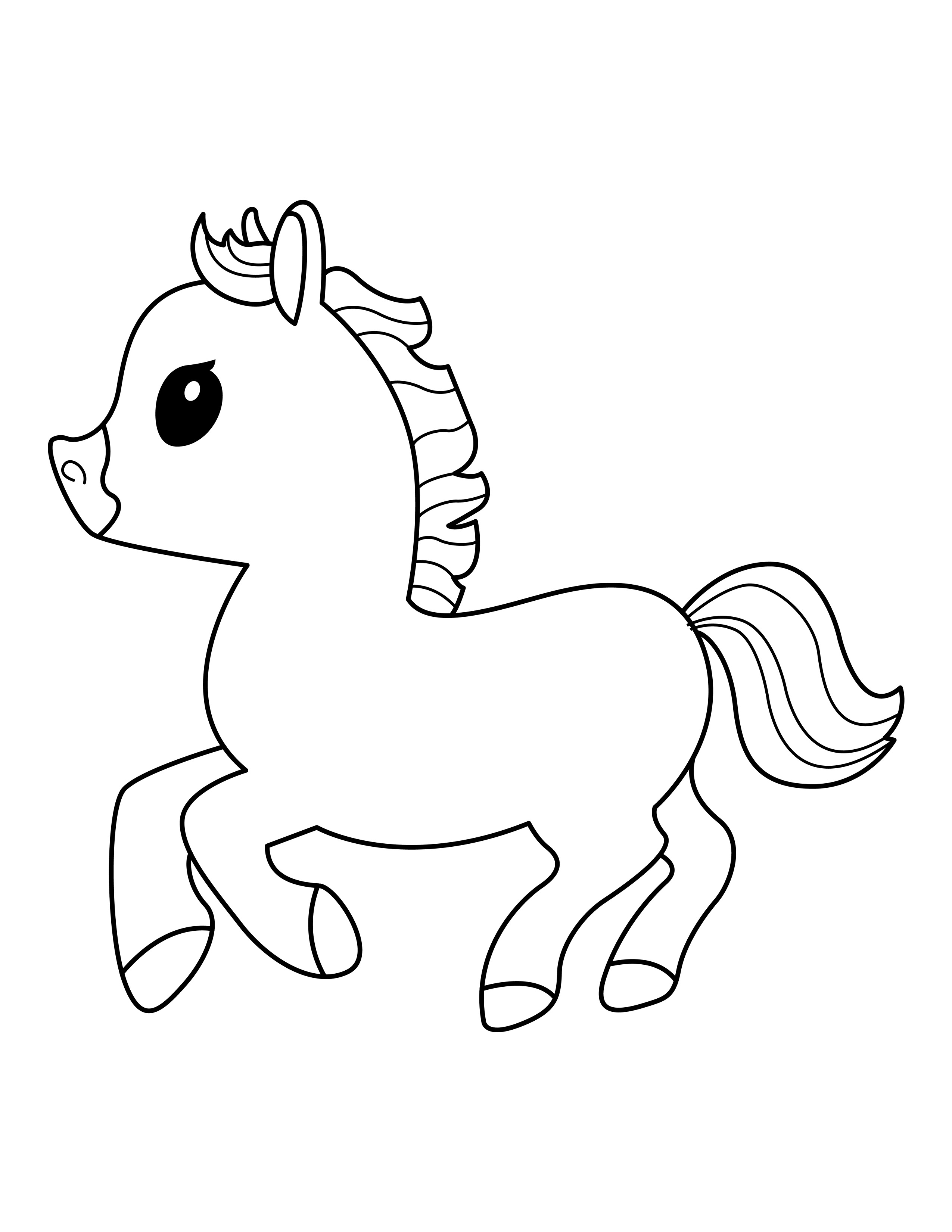 Horse coloring page