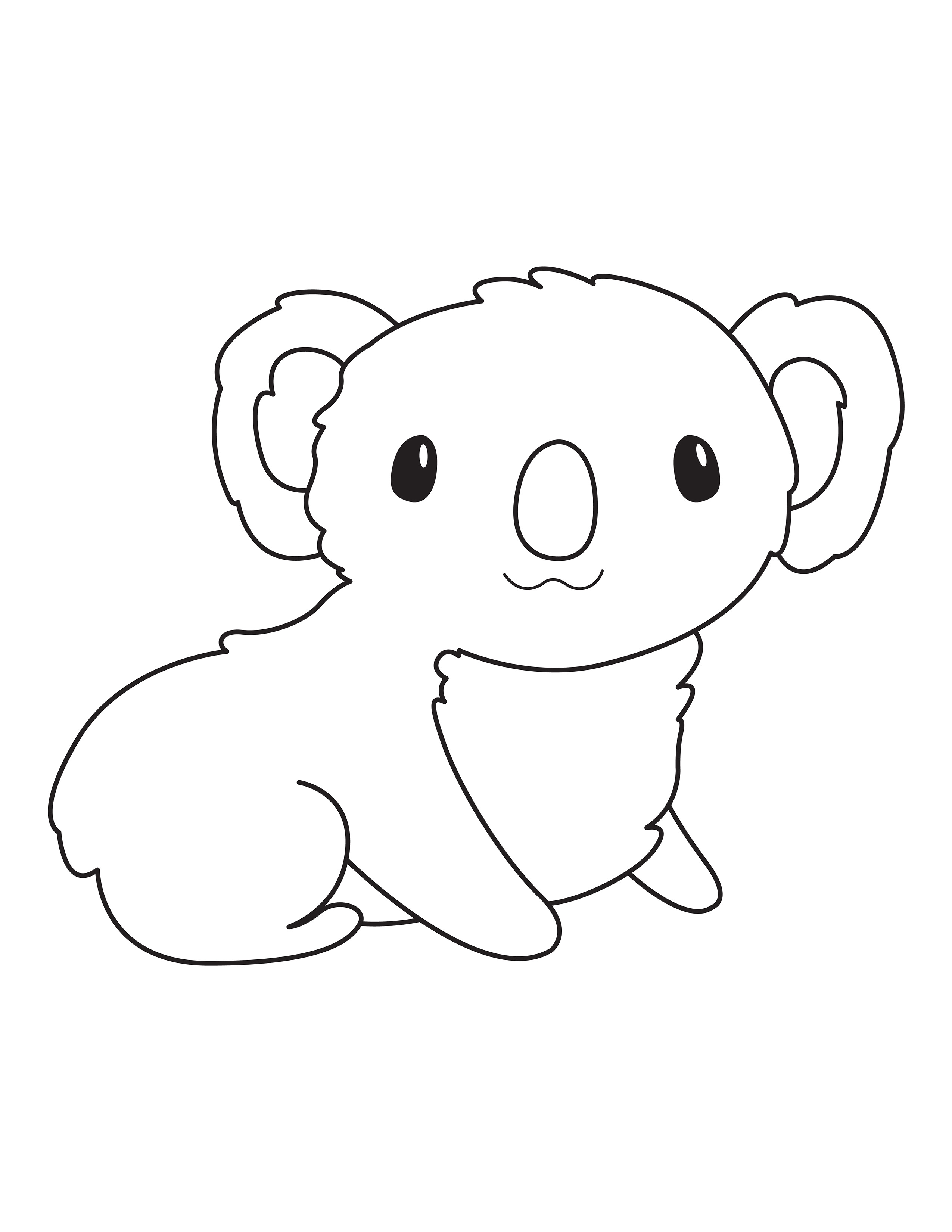 Koala coloring page