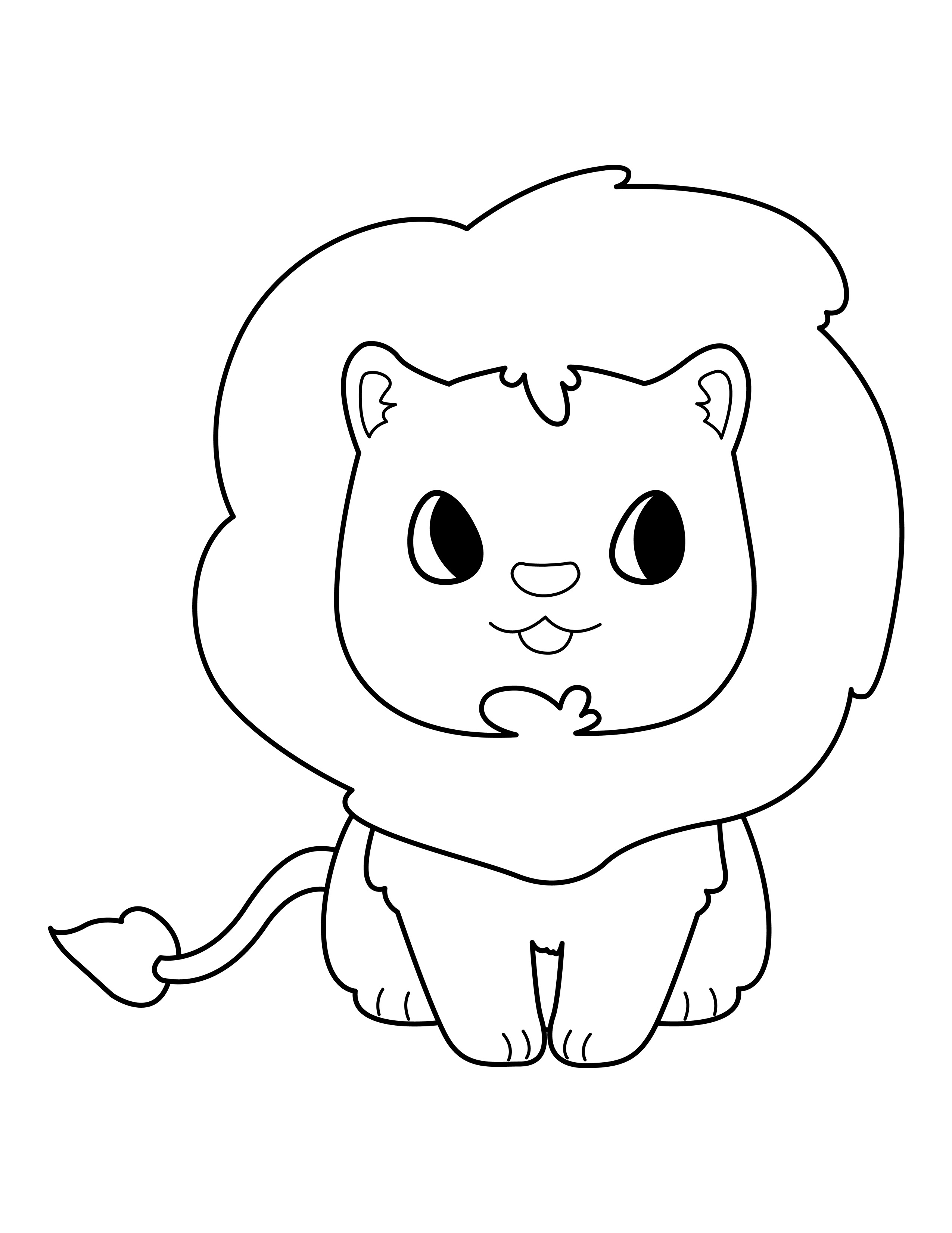 Lion coloring page