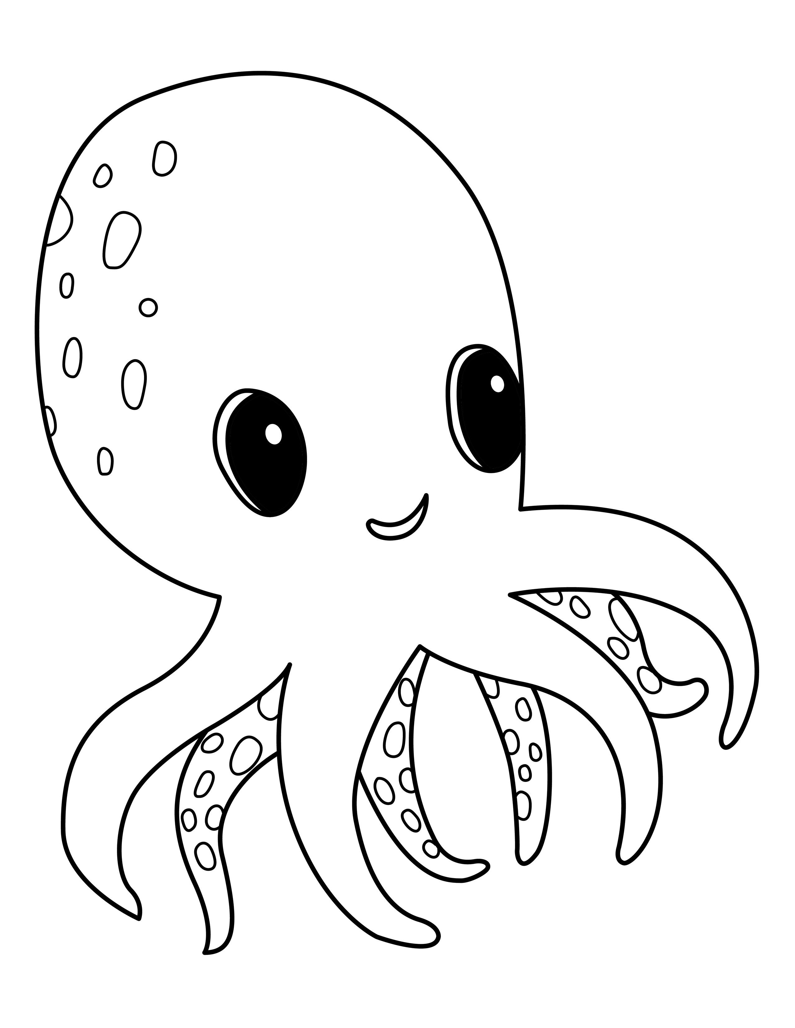 Octopus coloring page