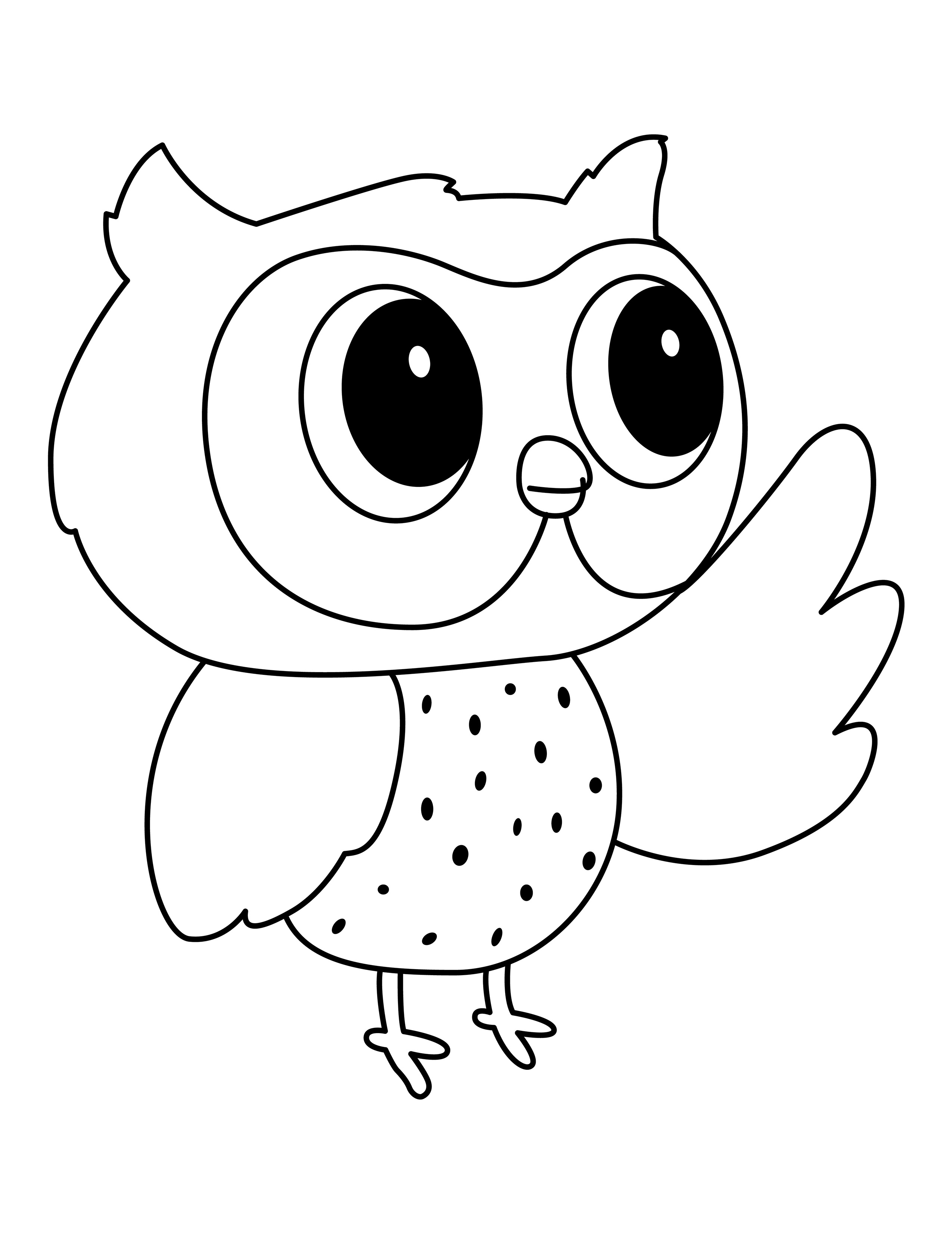 Owl coloring page
